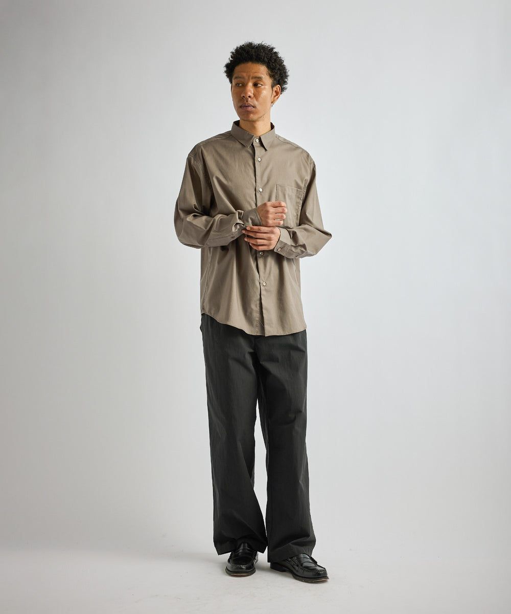 slit  shirt （khaki  gray）/  YONFA CORE - Men's Khaki Long Sleeve Snap Shirt – Ferrell Brand