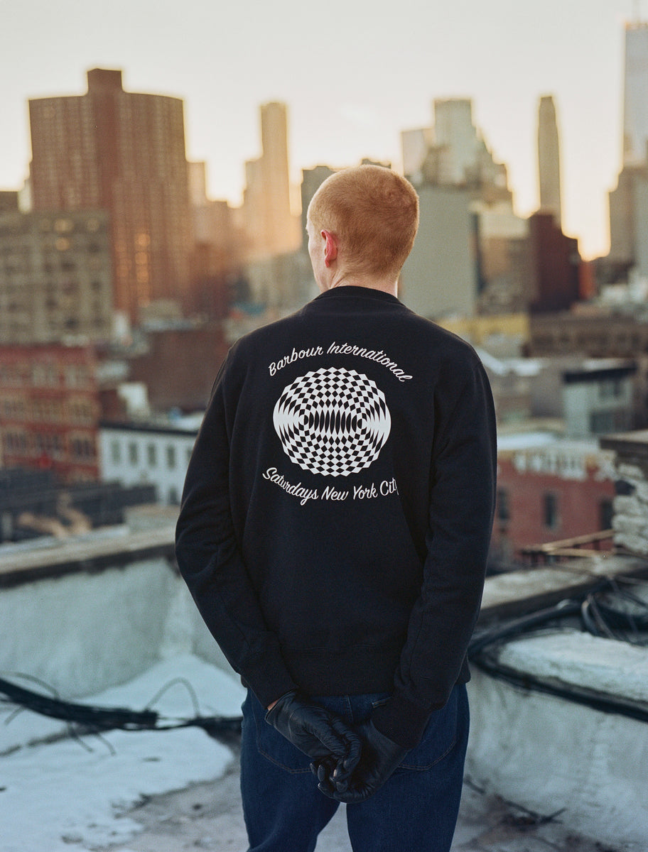SATURDAYS NYC Barbour バブアー Graphic Sweatshirt スウェット Barbour x SNYC Graphic Sweatshirt | Saturdays NYC