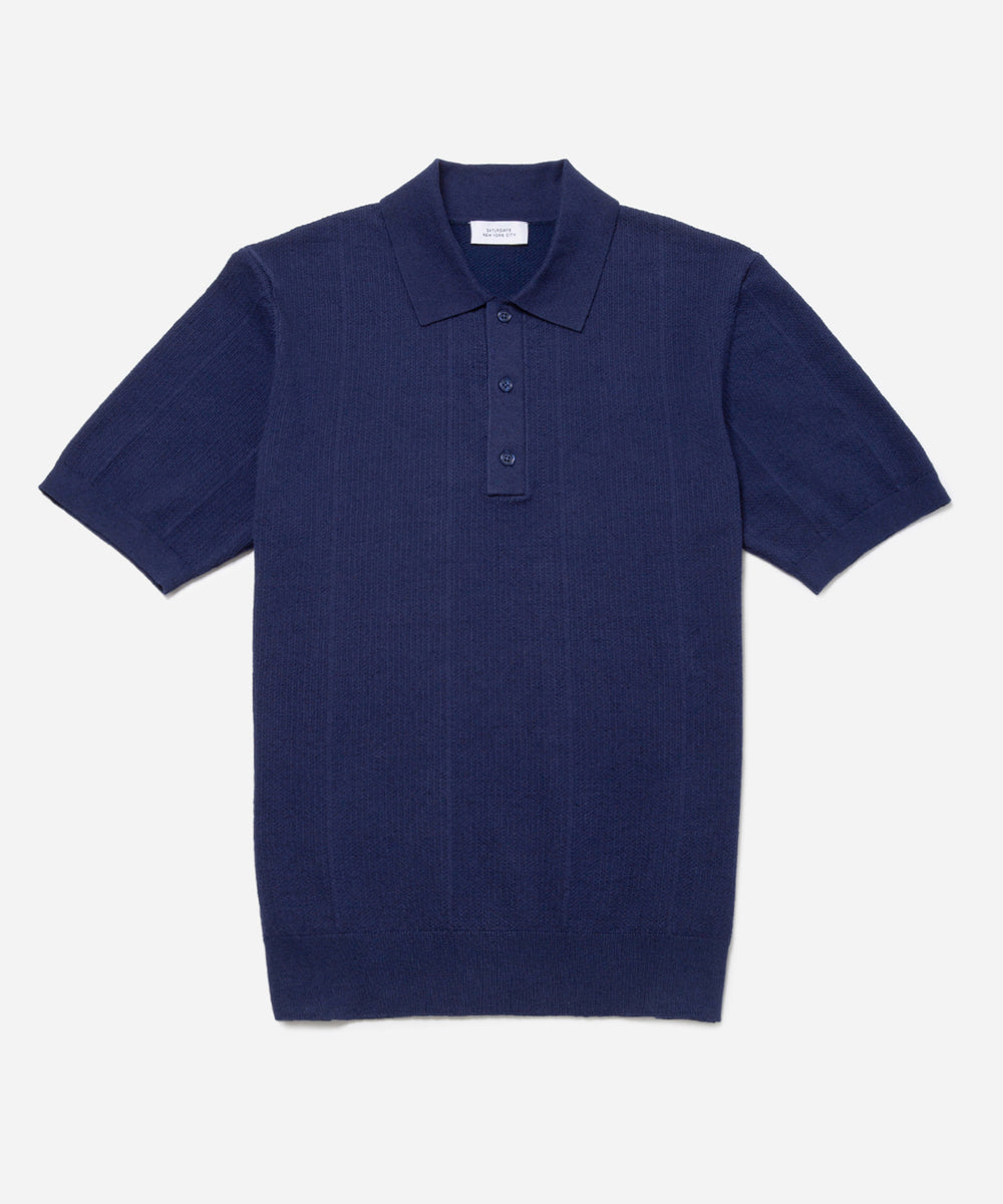 BEAMS T（ビームスT）BoTT / Marled Knit Polo（シャツ