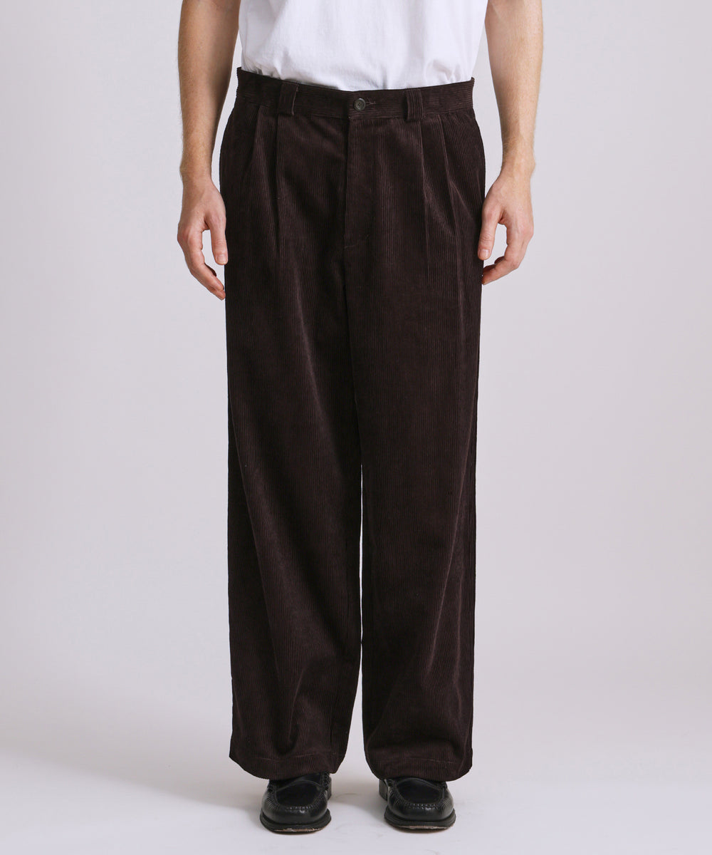 George Corduroy Wide Two Tuck Pant | Saturdays NYC