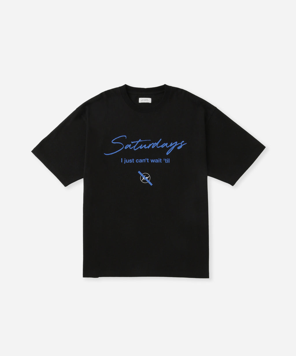 Saturdays NYC FRAGMENTxSaturdays NYC Short Sleeve T-Shirt in Black