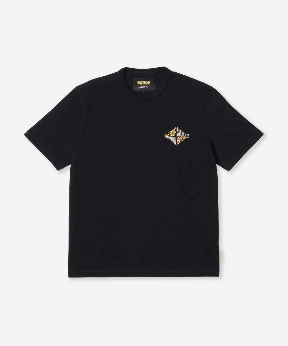 ★ SATUR ★HAPPY SATURDAY TYPO GRAPHIC T-SHIRT ☆人気☆【SATUR】☆Happy Saturday Typo Graphic T-Shir.t