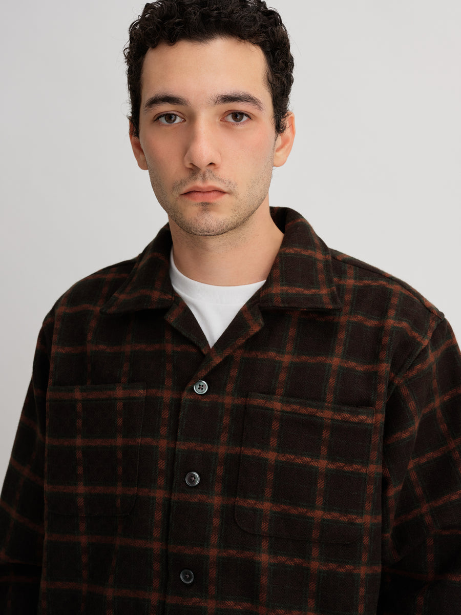 Ryan Zip Front Flannel Shirt | Saturdays NYC