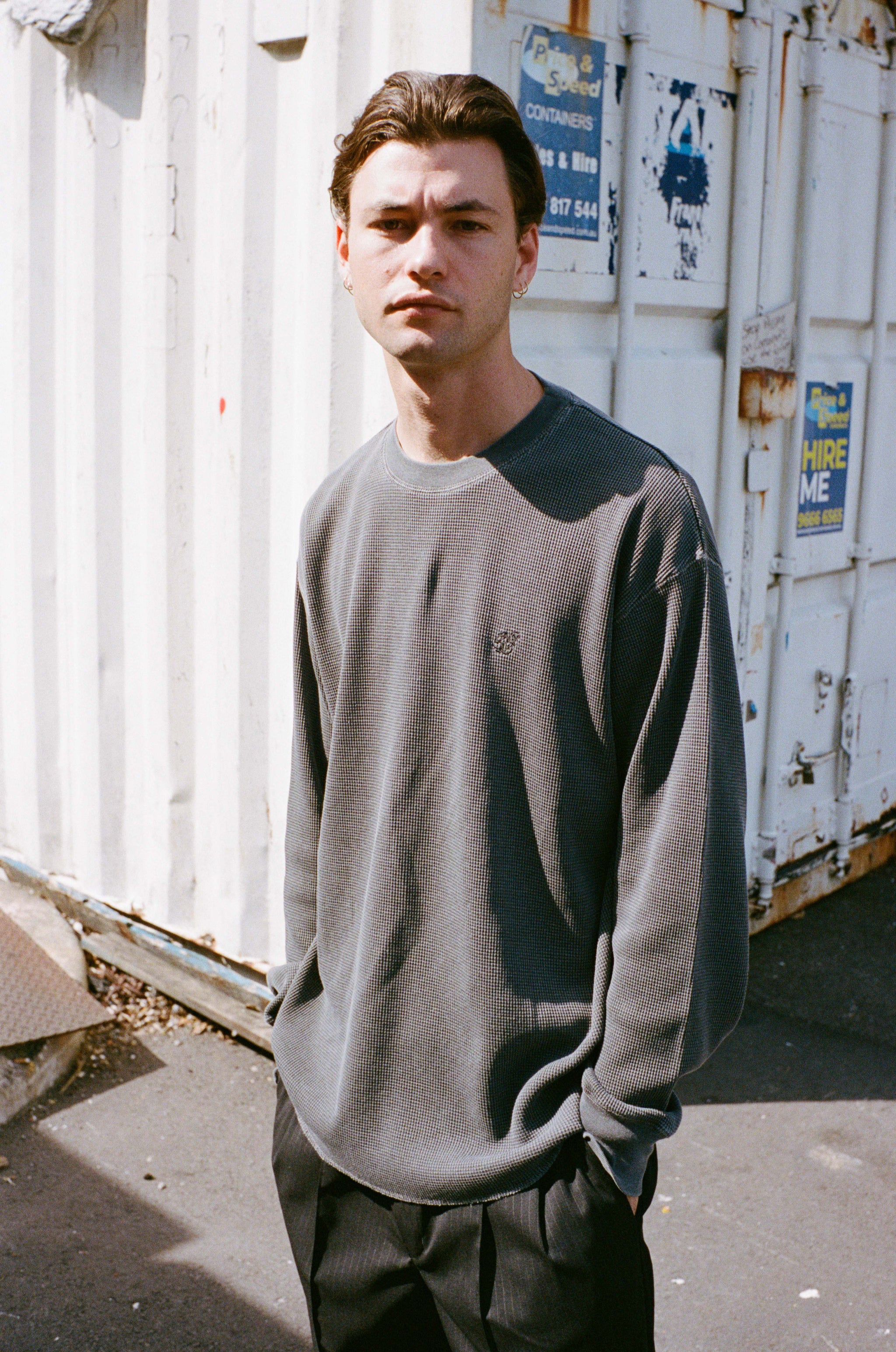 トップス charbon PIGMENT DYE WAFFLE NO-SLEEVE SNYC Pigment Dyed Waffle Top | Saturdays NYC