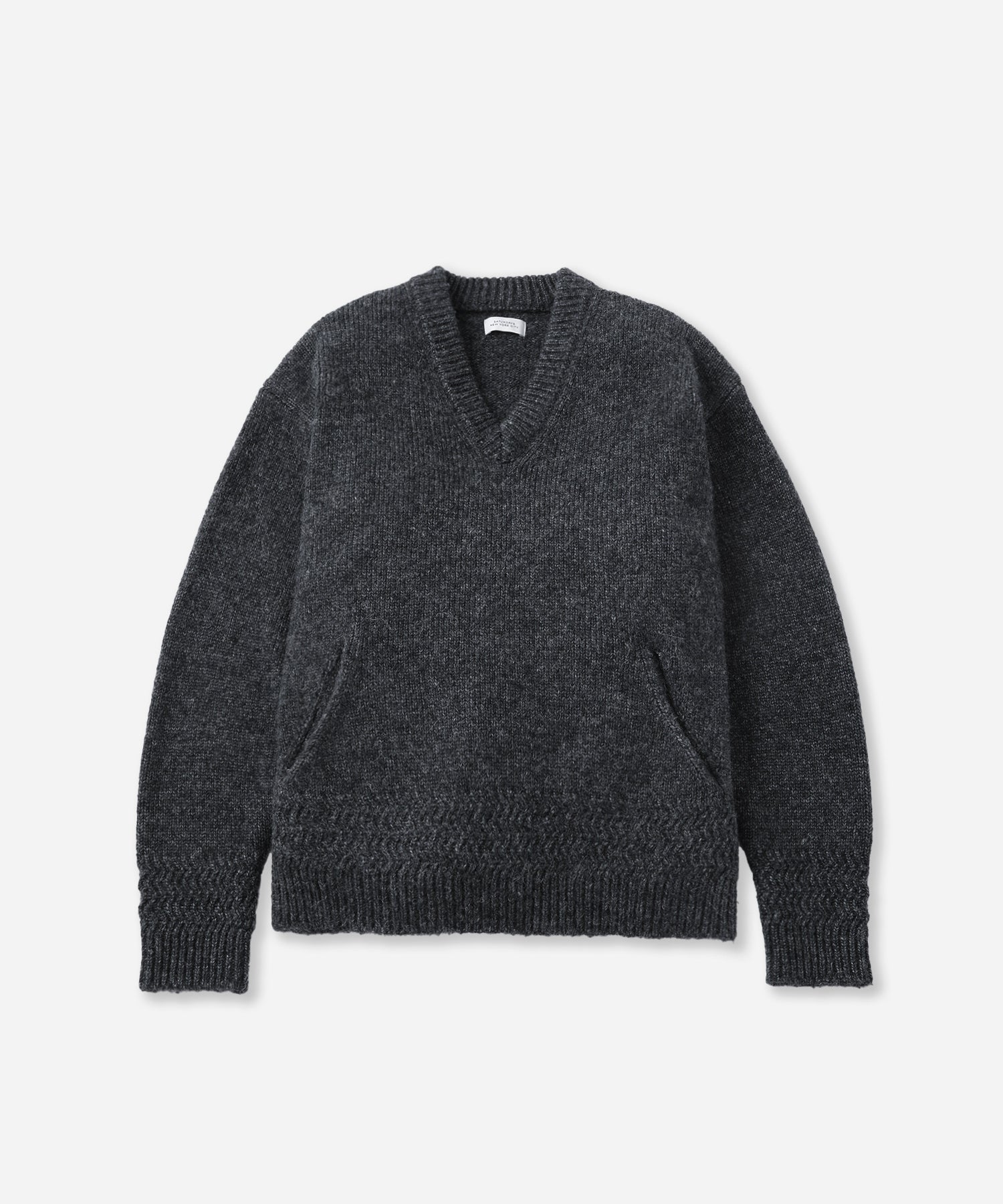 h*n様 SUBLATIONS LOW GAUGE KNIT V-NECK VE Nicholas Low Gage V Neck Sweater | Saturdays NYC