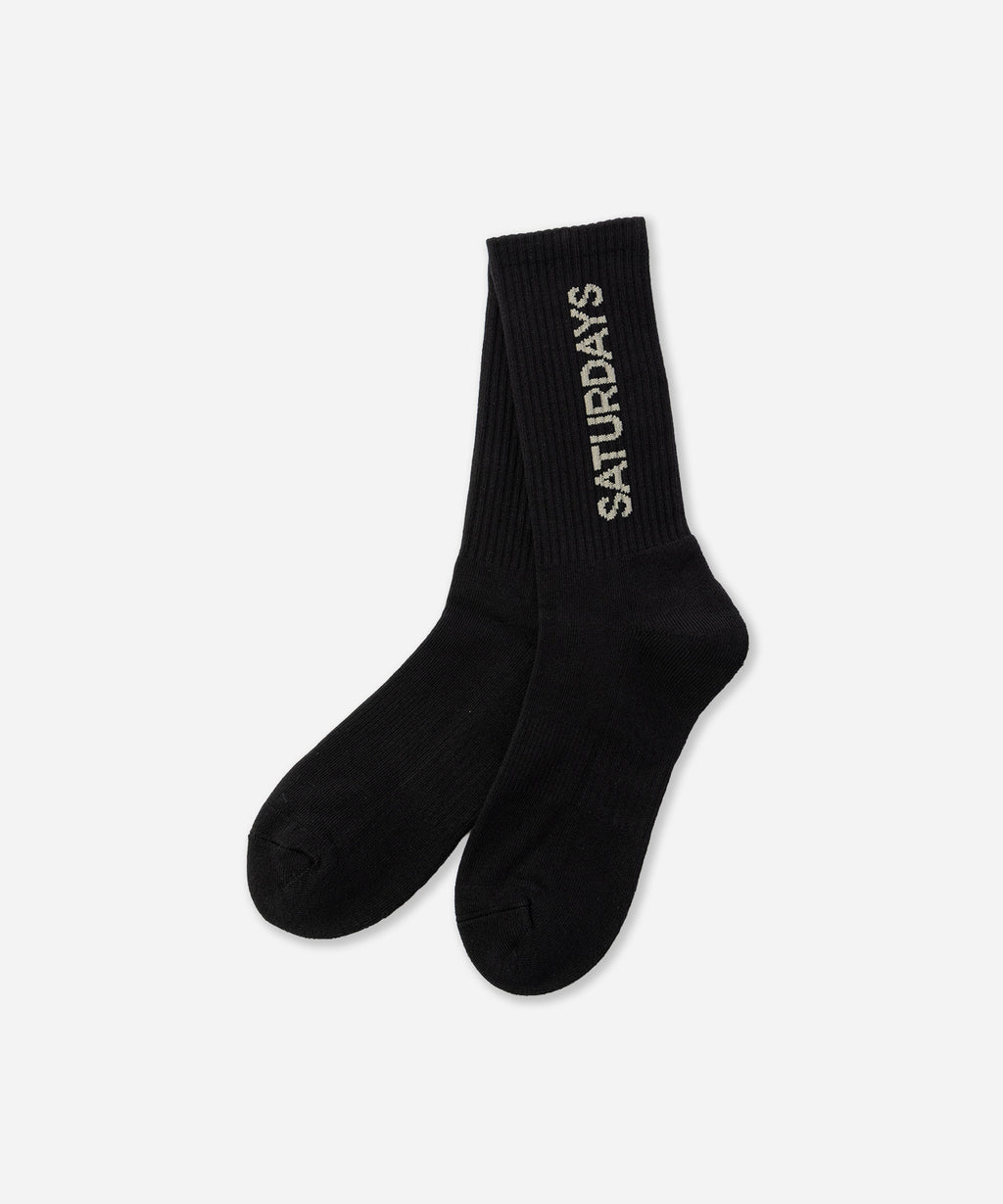 Saturdays NYC Logo Socks in Black