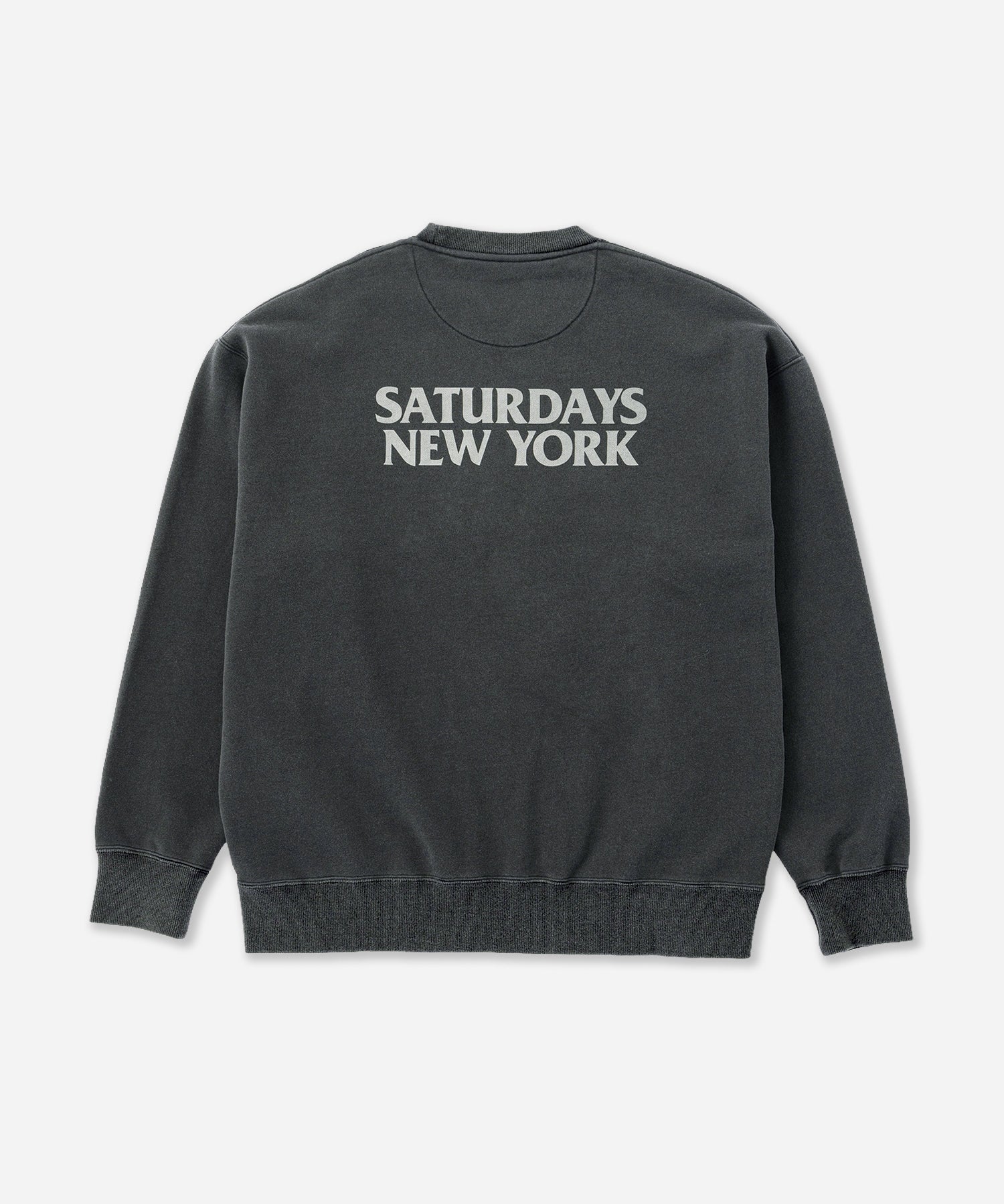 Saturdays NYC Ari Relaxed Ozone Washed Sweatshirt in Fade Black