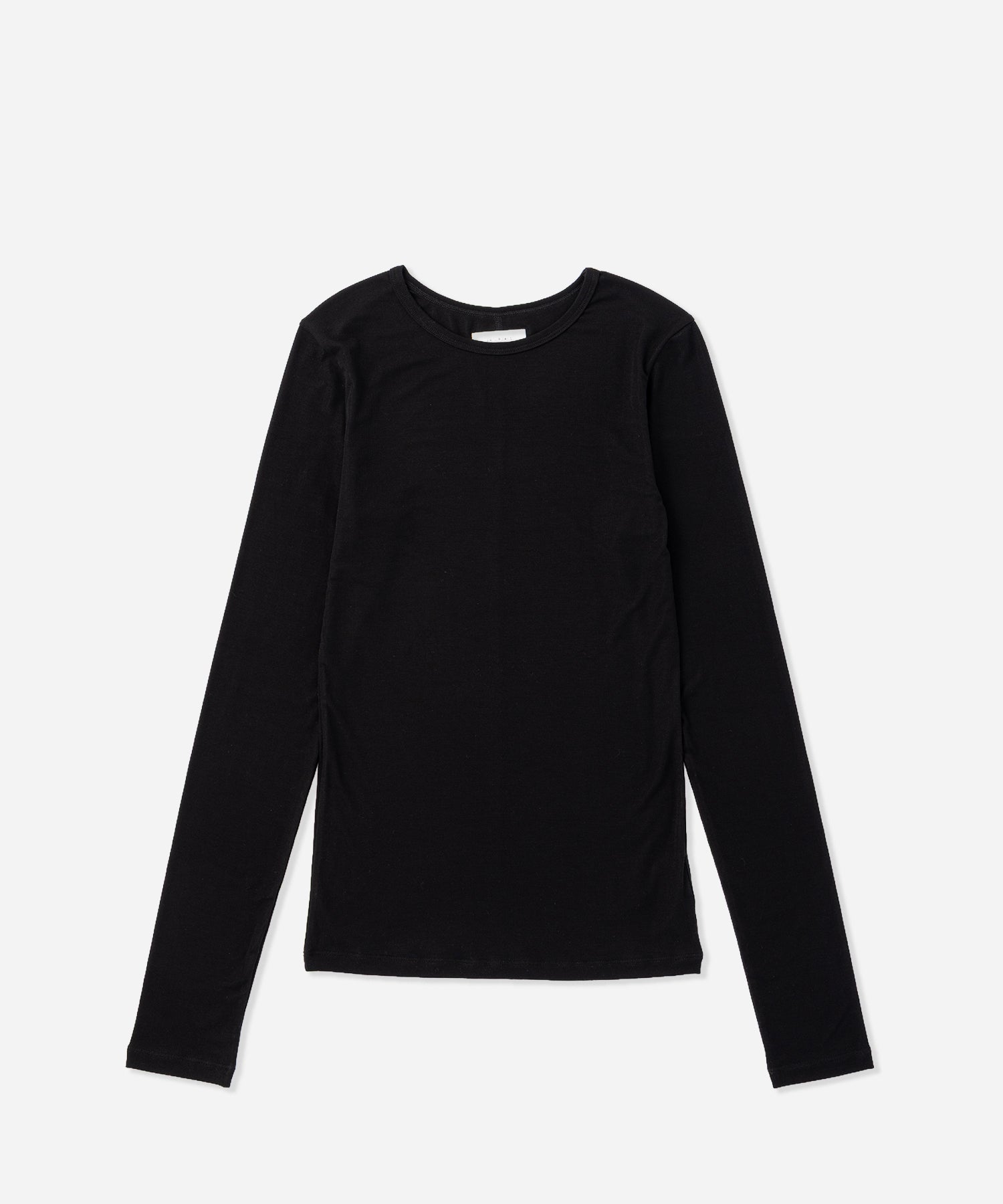 Saturdays NYC Steff Fitted Long Sleeve Top in Black