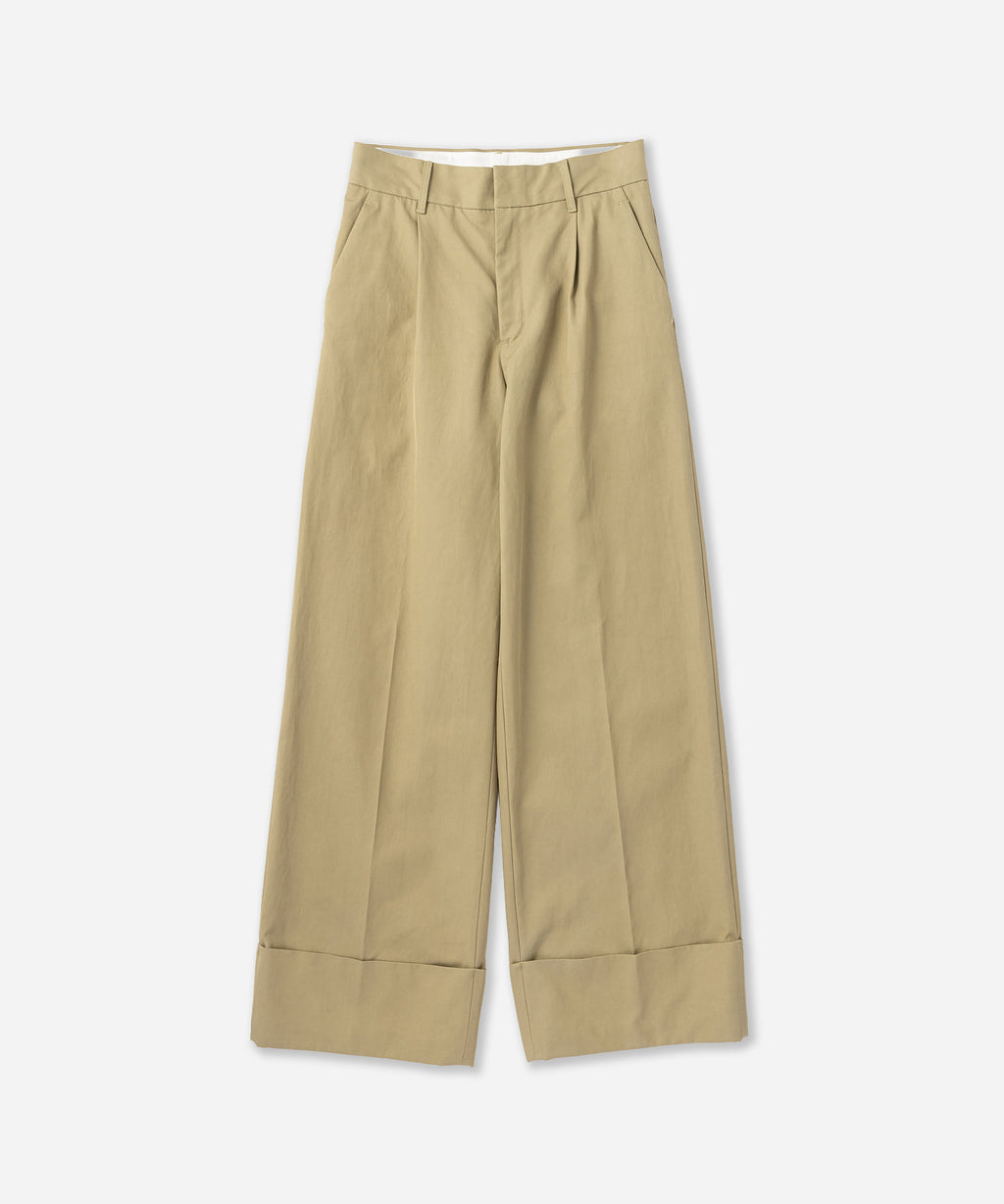 Saturdays NYC Kim Pleated Pant in Beige
