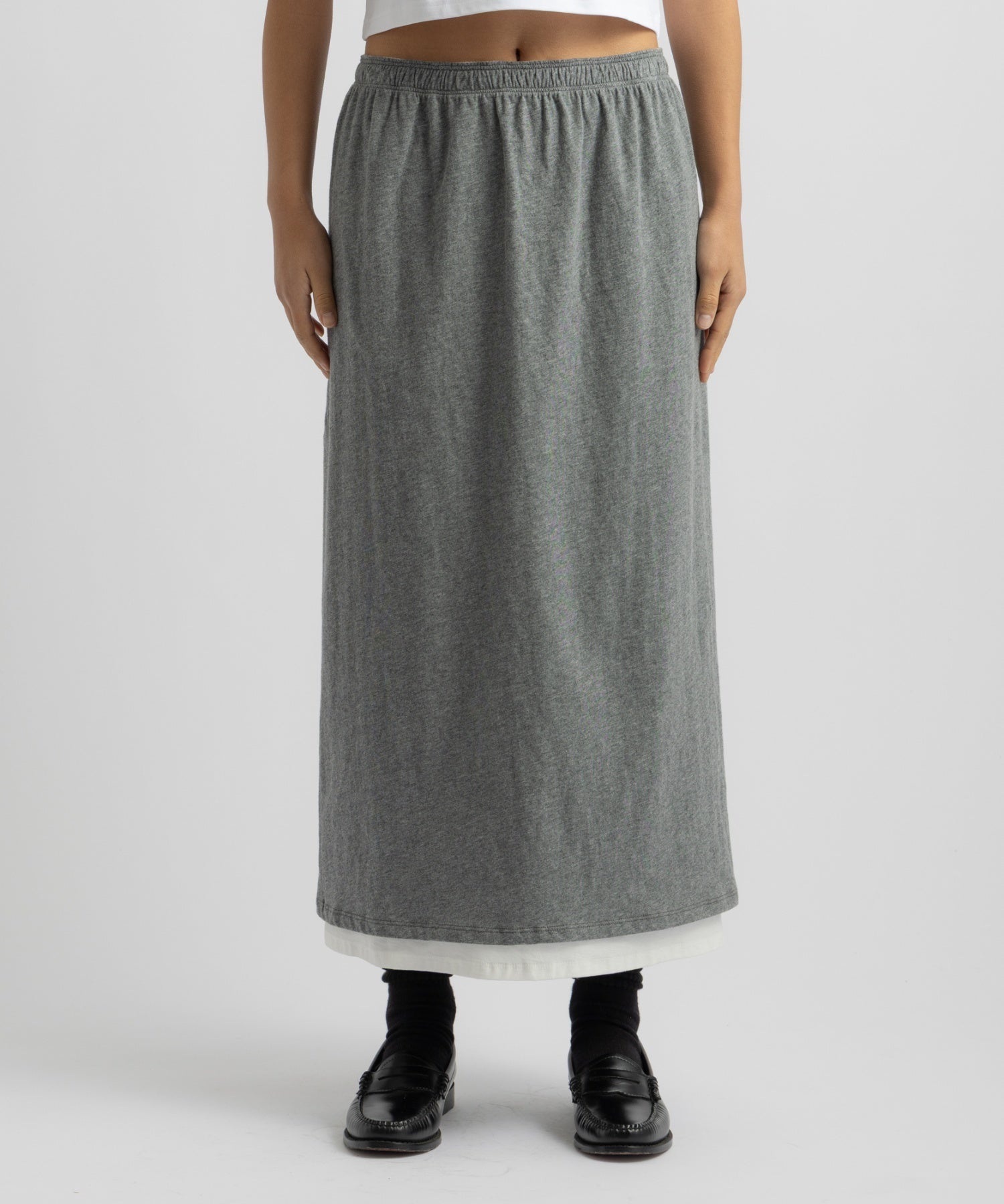 Saturdays NYC Amy Midi Skirt in Gray