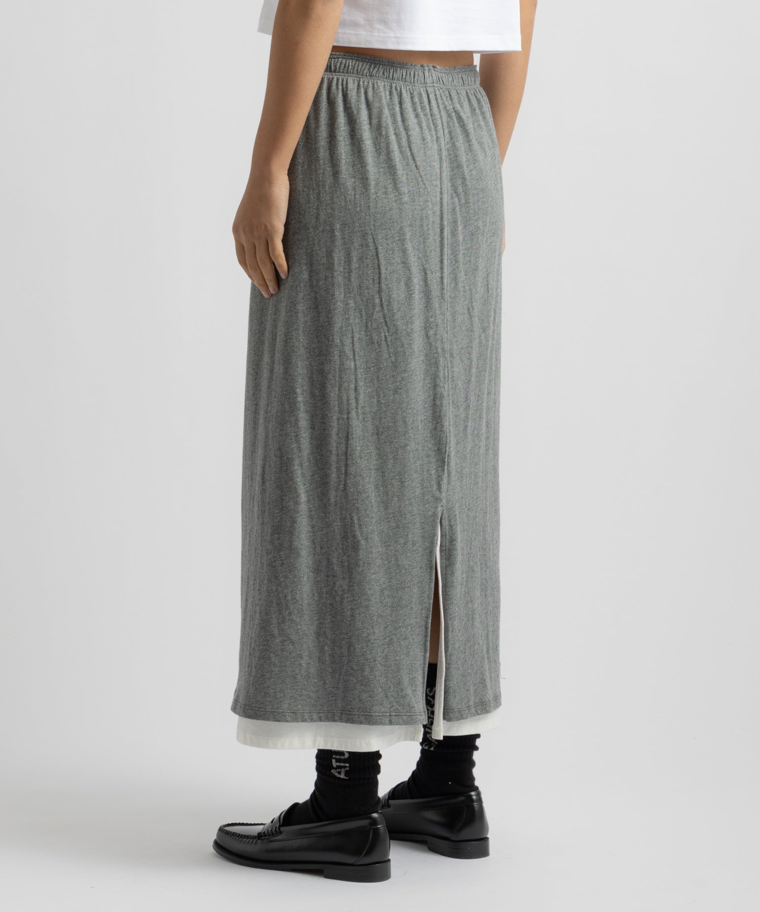 Saturdays NYC Amy Midi Skirt in Gray