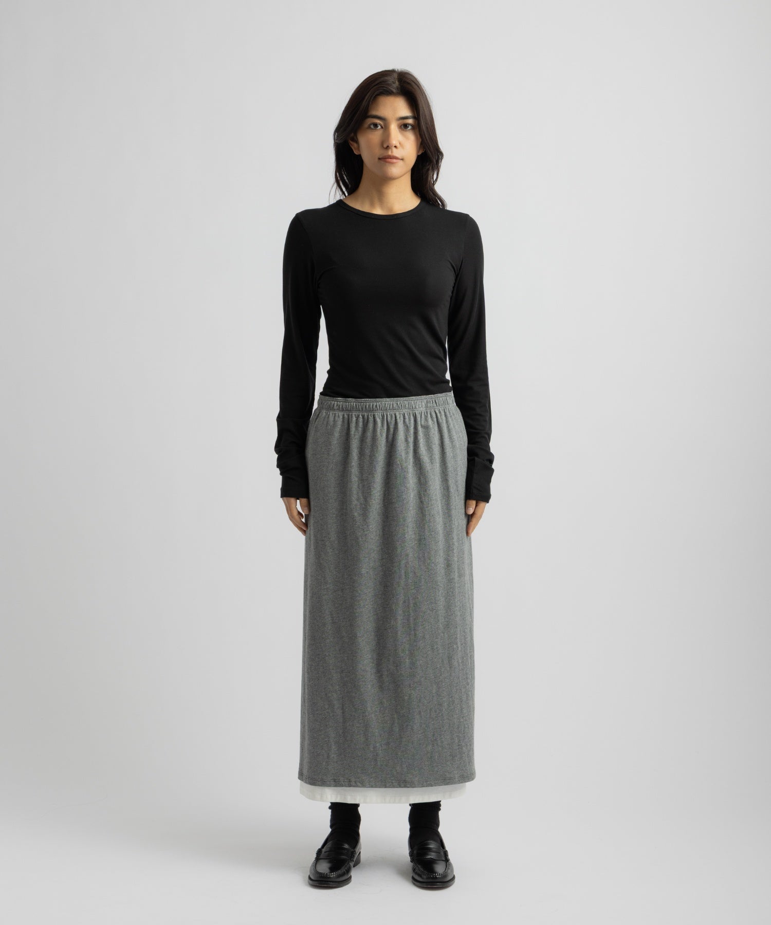 Saturdays NYC Amy Midi Skirt in Gray