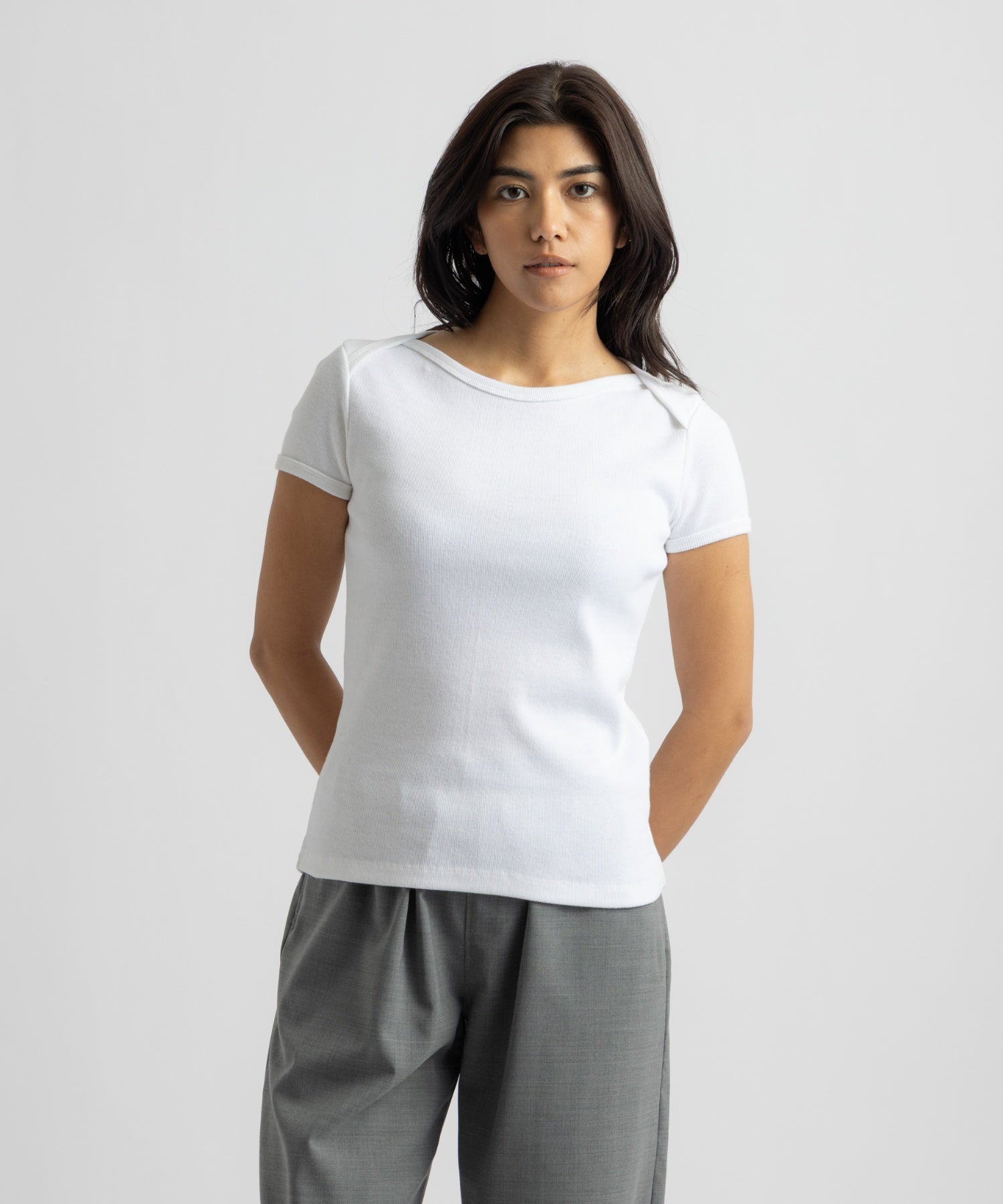 Saturdays NYC Nadia Ringer Top in White