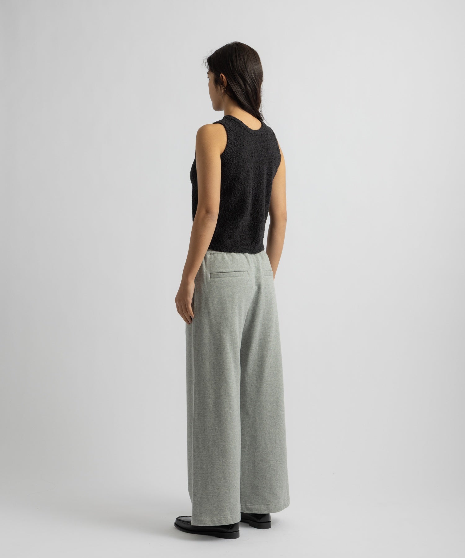 Saturdays NYC Andie Bubble Knit Top in Black