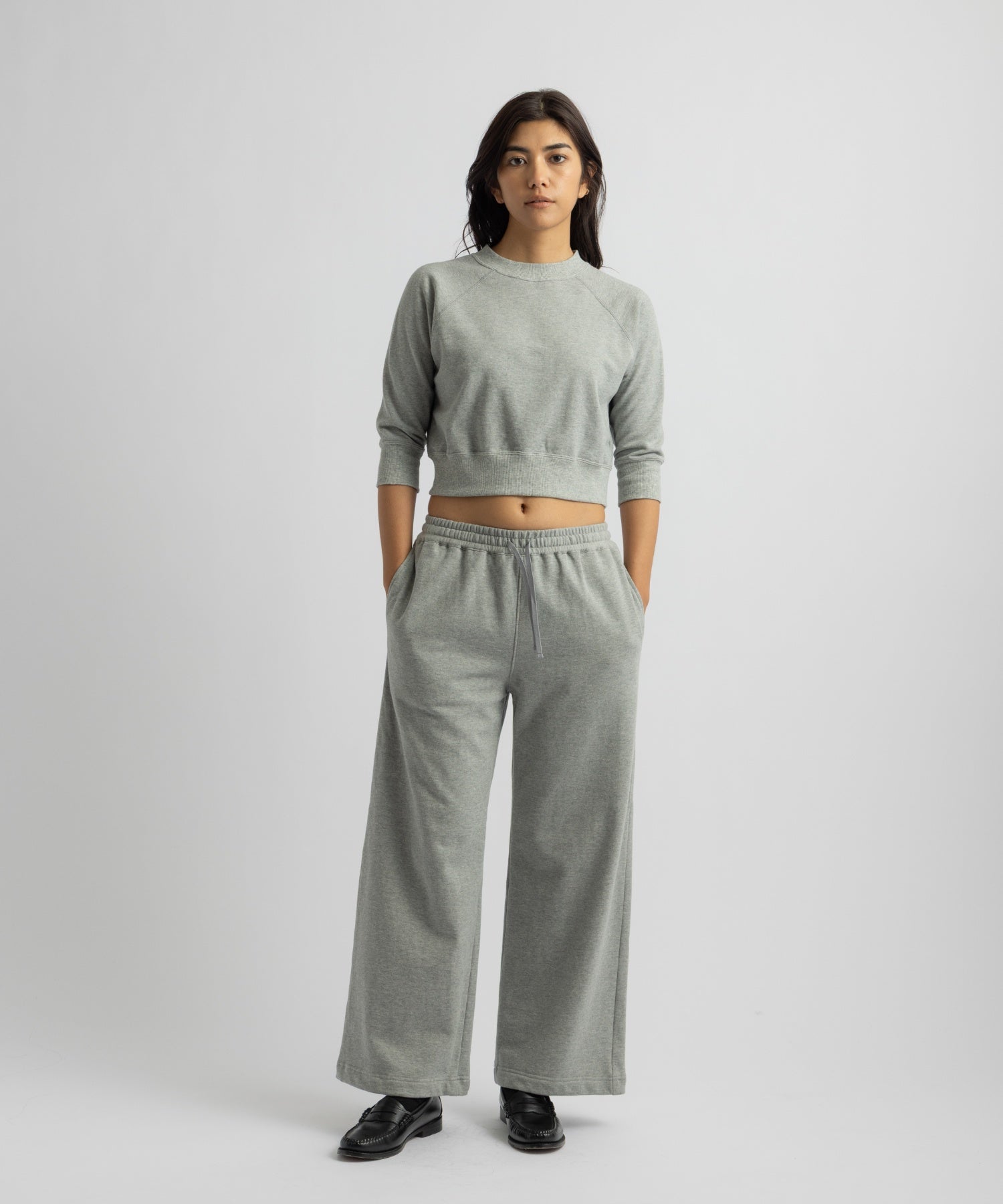 Saturdays NYC Sally Raglan Top in Gray
