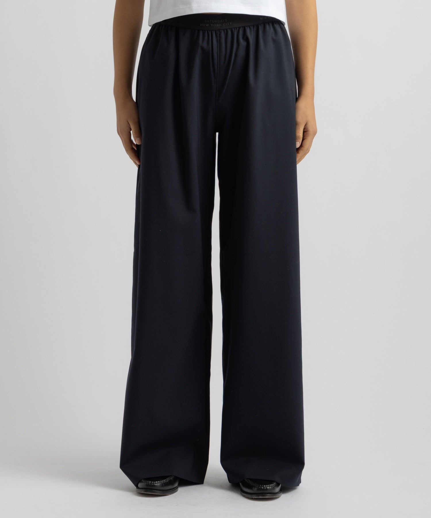 Saturdays NYC Palmetto Relaxed Pant in Navy