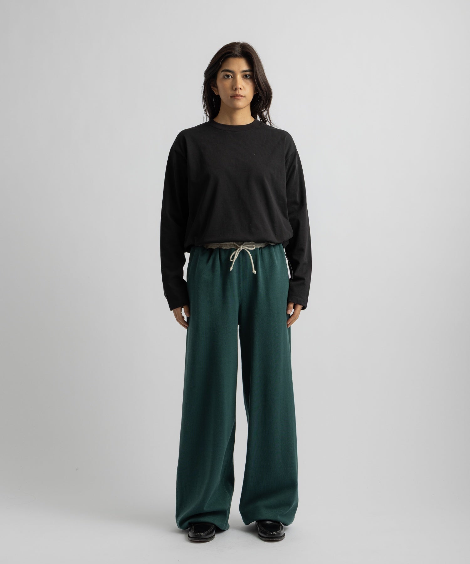 Saturdays NYC Arisa Long Sleeve Top in Black