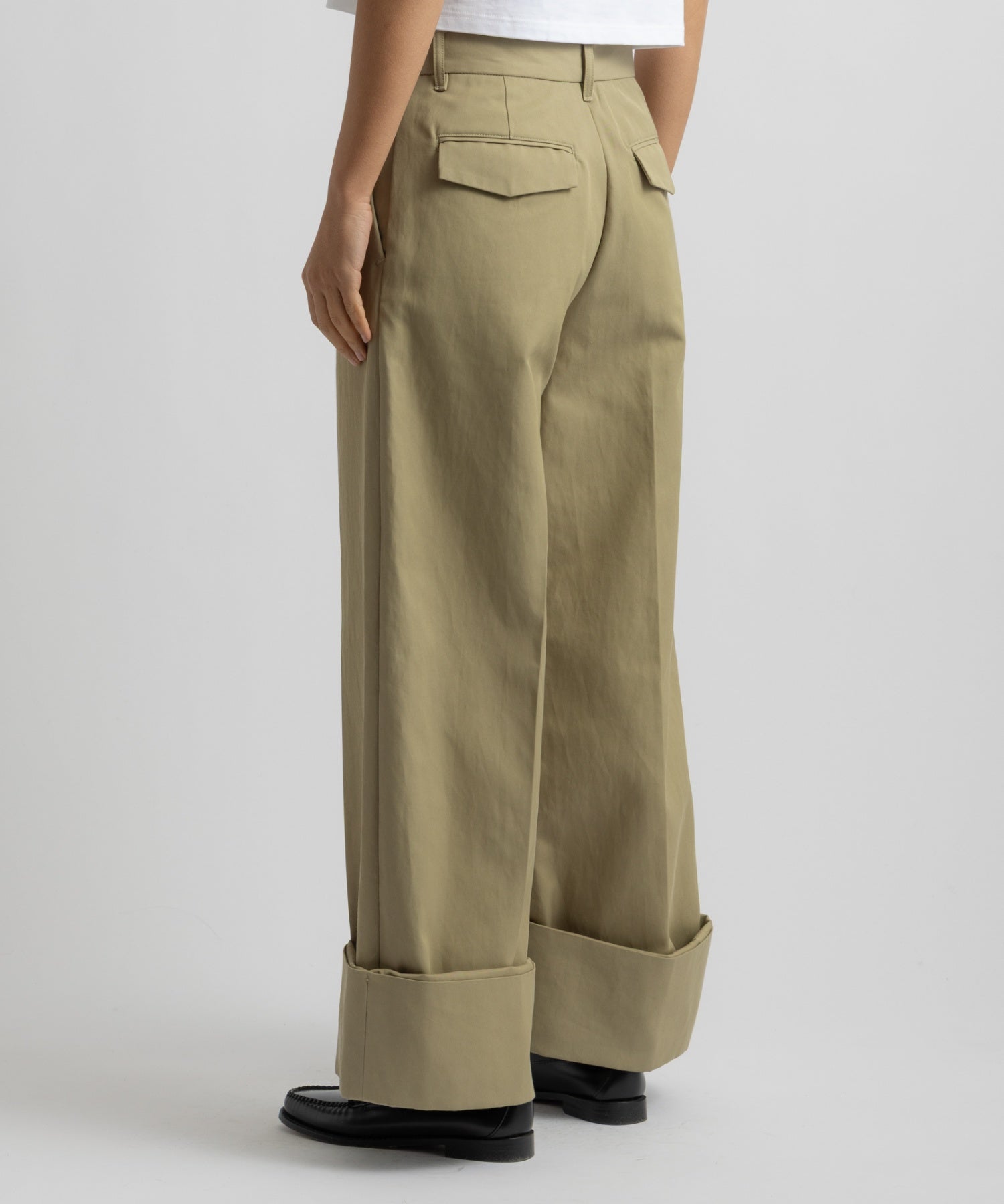 Saturdays NYC Kim Pleated Pant in Beige