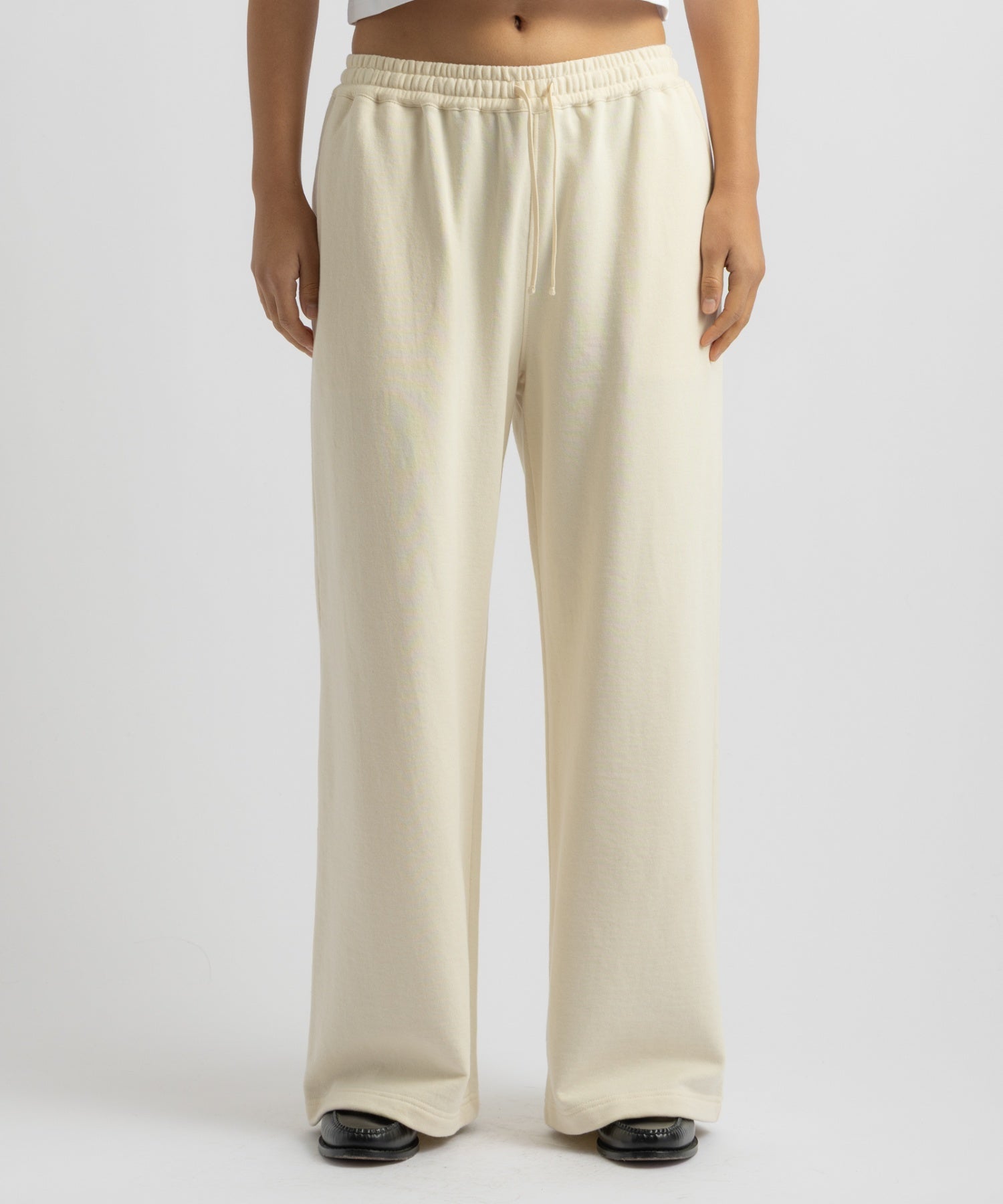 Saturdays NYC Palmetto Ribbed Pant in Off White