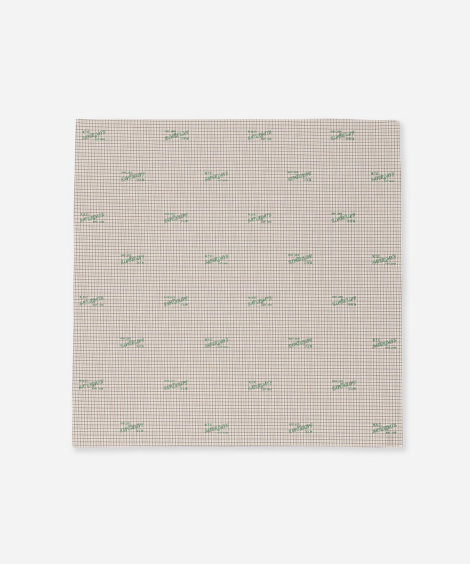 Saturdays NYC Vintage Serif Check Scarf in Ivory
