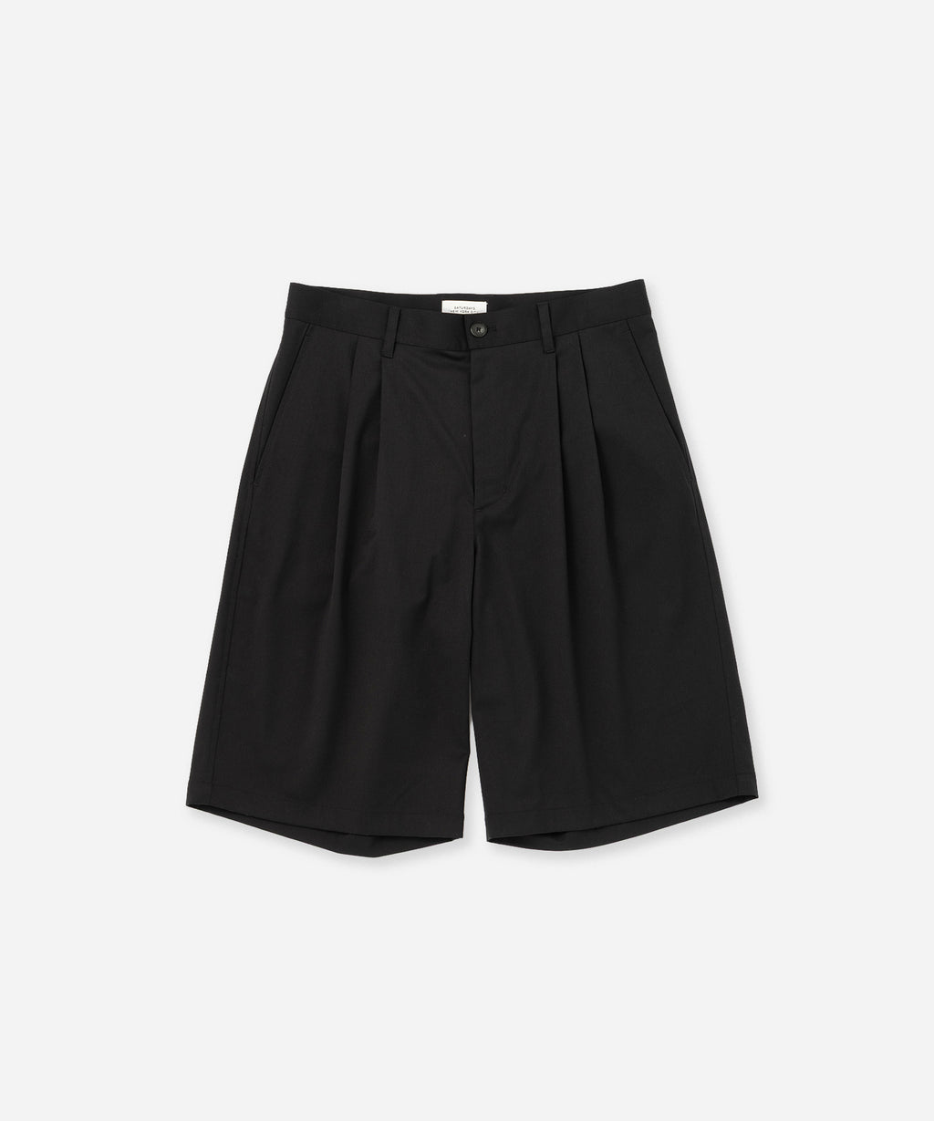 Saturdays NYC Feliz Two Tuck Walk Short in Black
