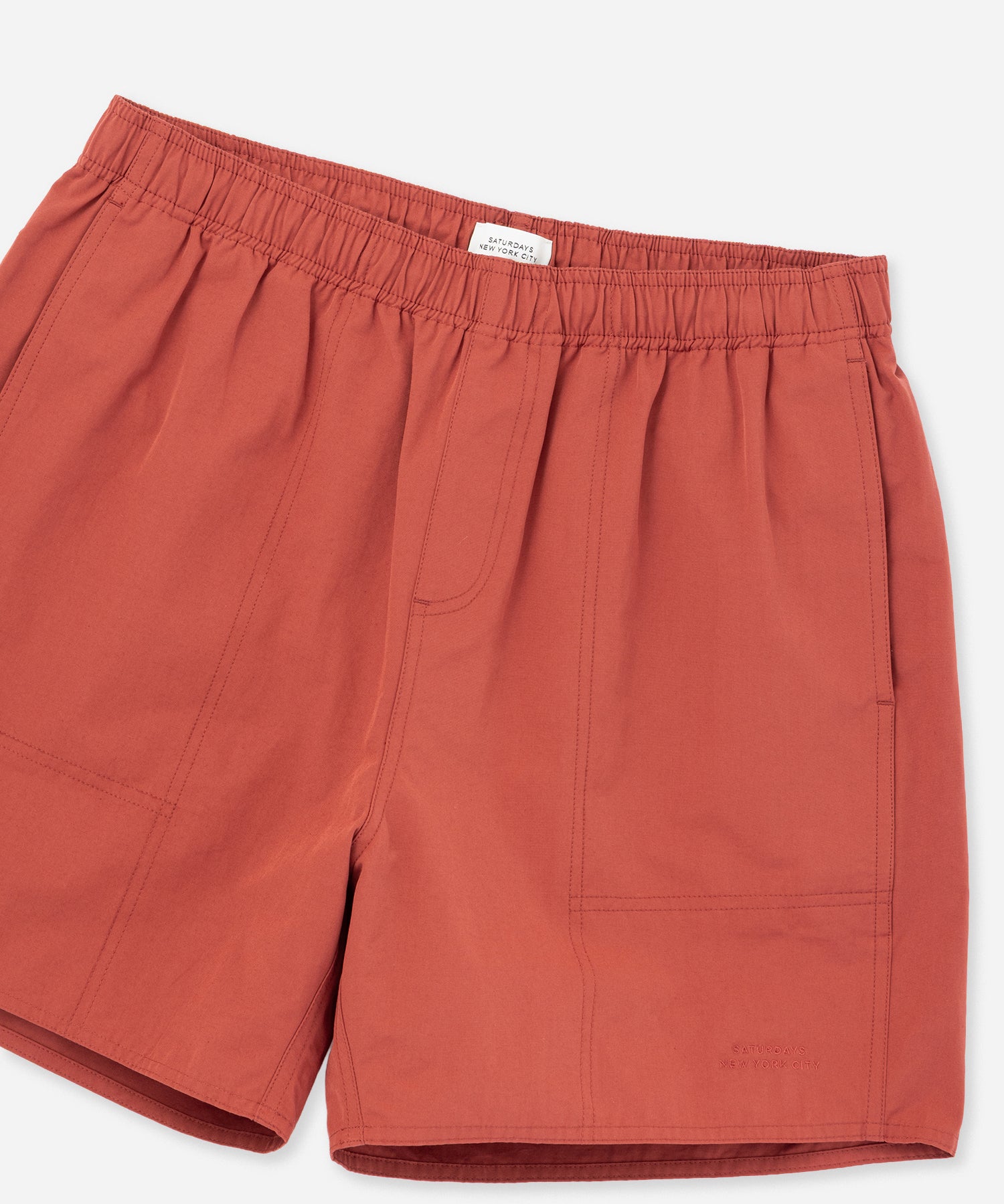 Saturdays NYC Talley Swim Short in Brick