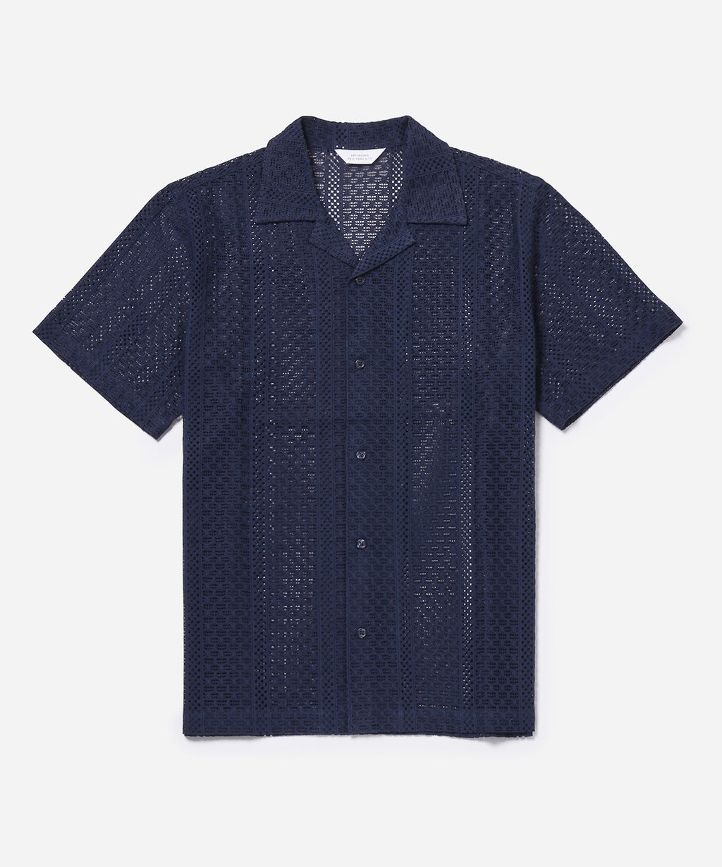 Canty Cotton Lace SS Shirt | Saturdays NYC