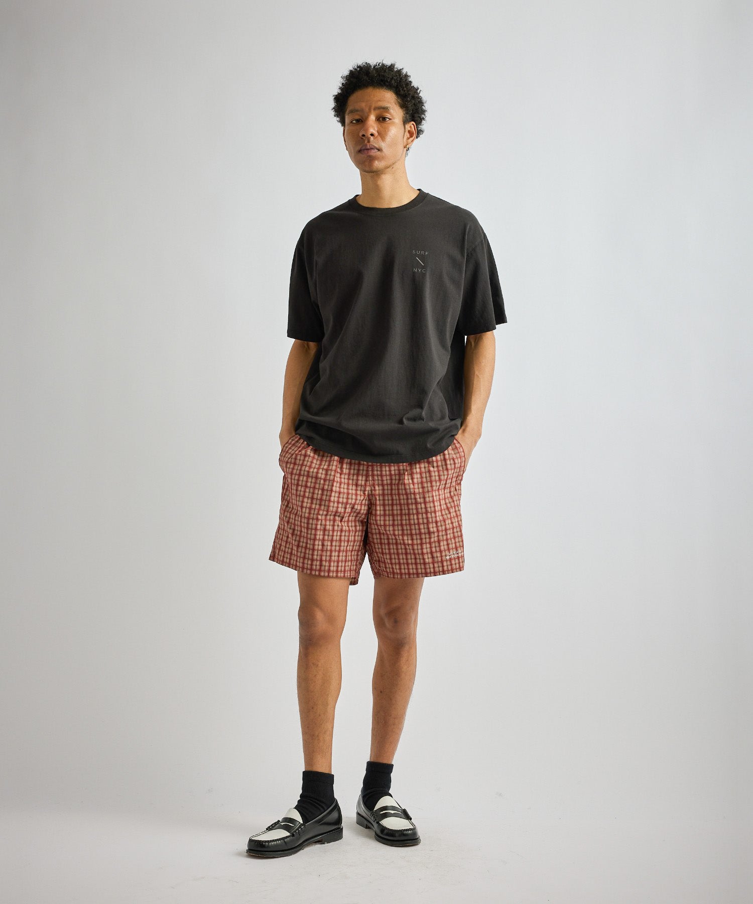 Saturdays NYC SURF NYC Dyed Standard Tee in Black