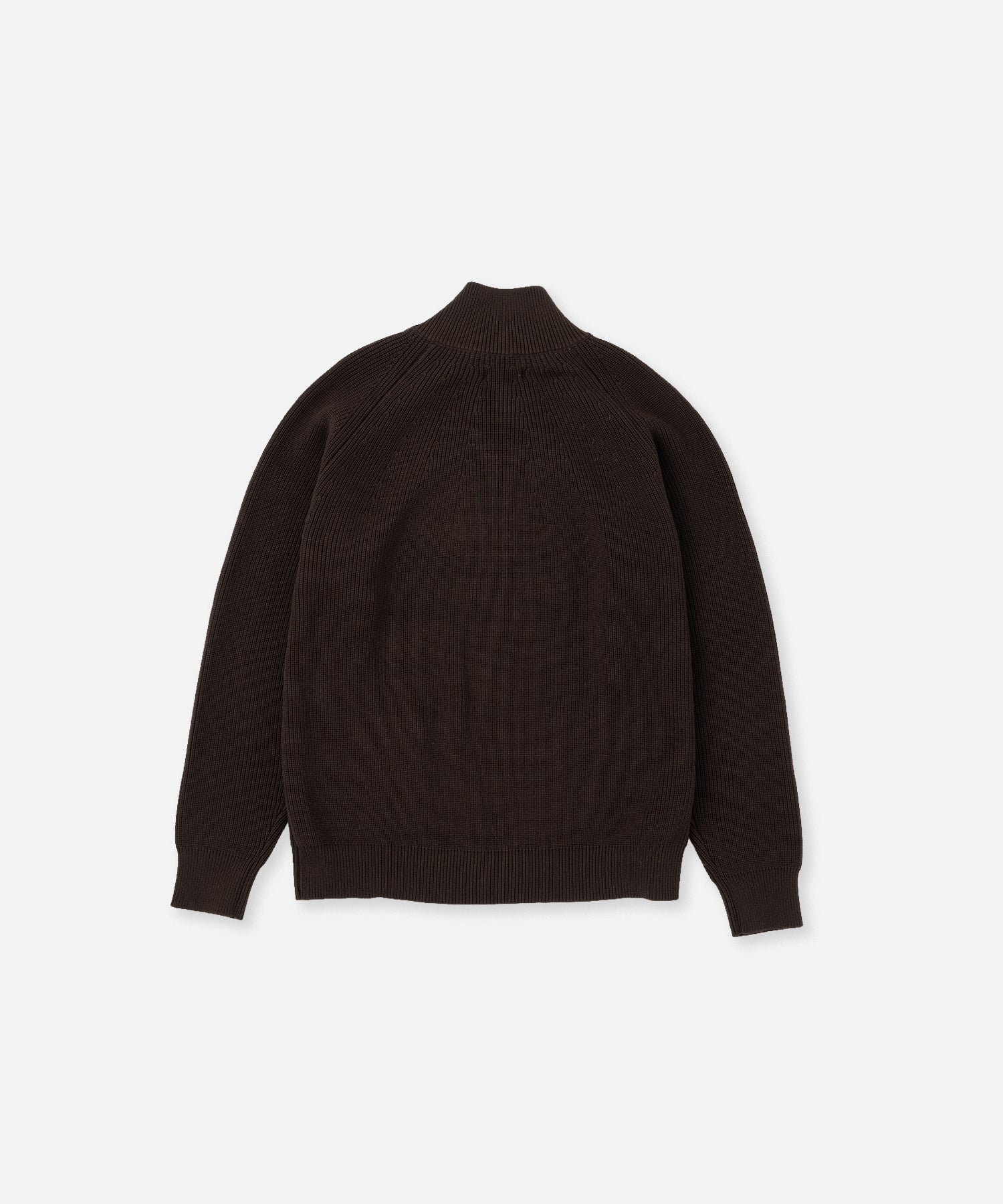 Saturdays NYC Henderson Zip Thru Knit in Dark Brown