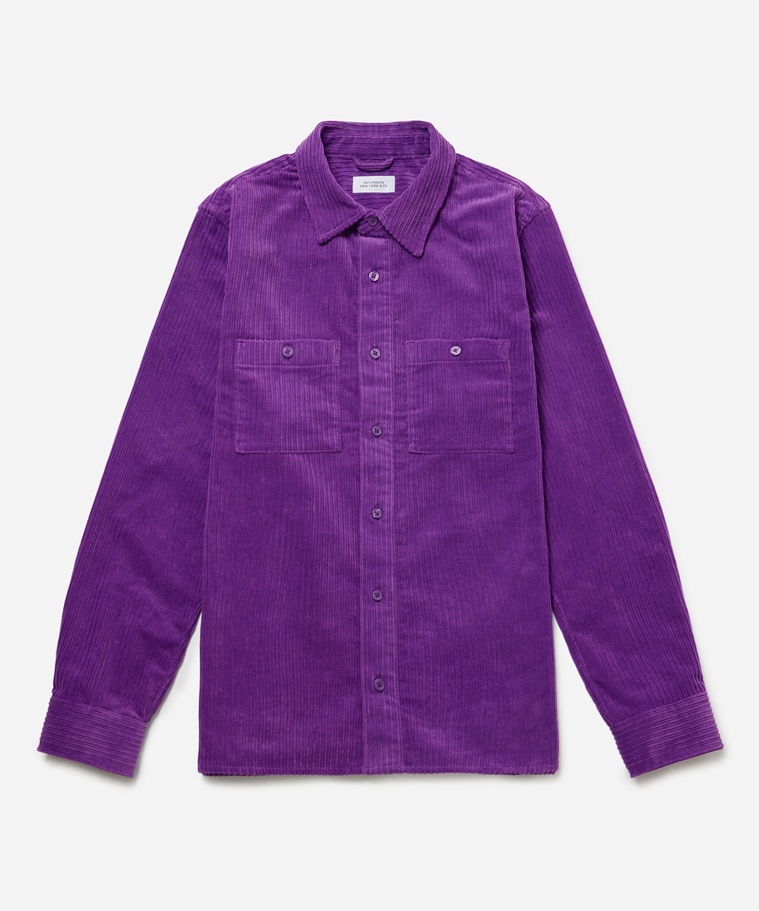Nolan Wide Wale Cord Long Sleeve Shirt | Saturdays NYC