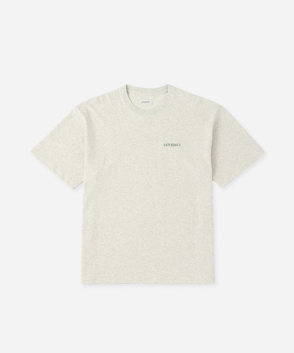 Saturdays NYC Vintage Sport Relaxed Short Sleeve Tee in Light Gray