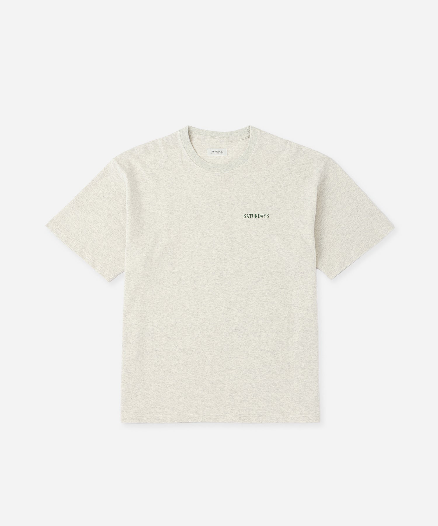 Saturdays NYC Vintage Sport Relaxed Short Sleeve Tee in Light Gray