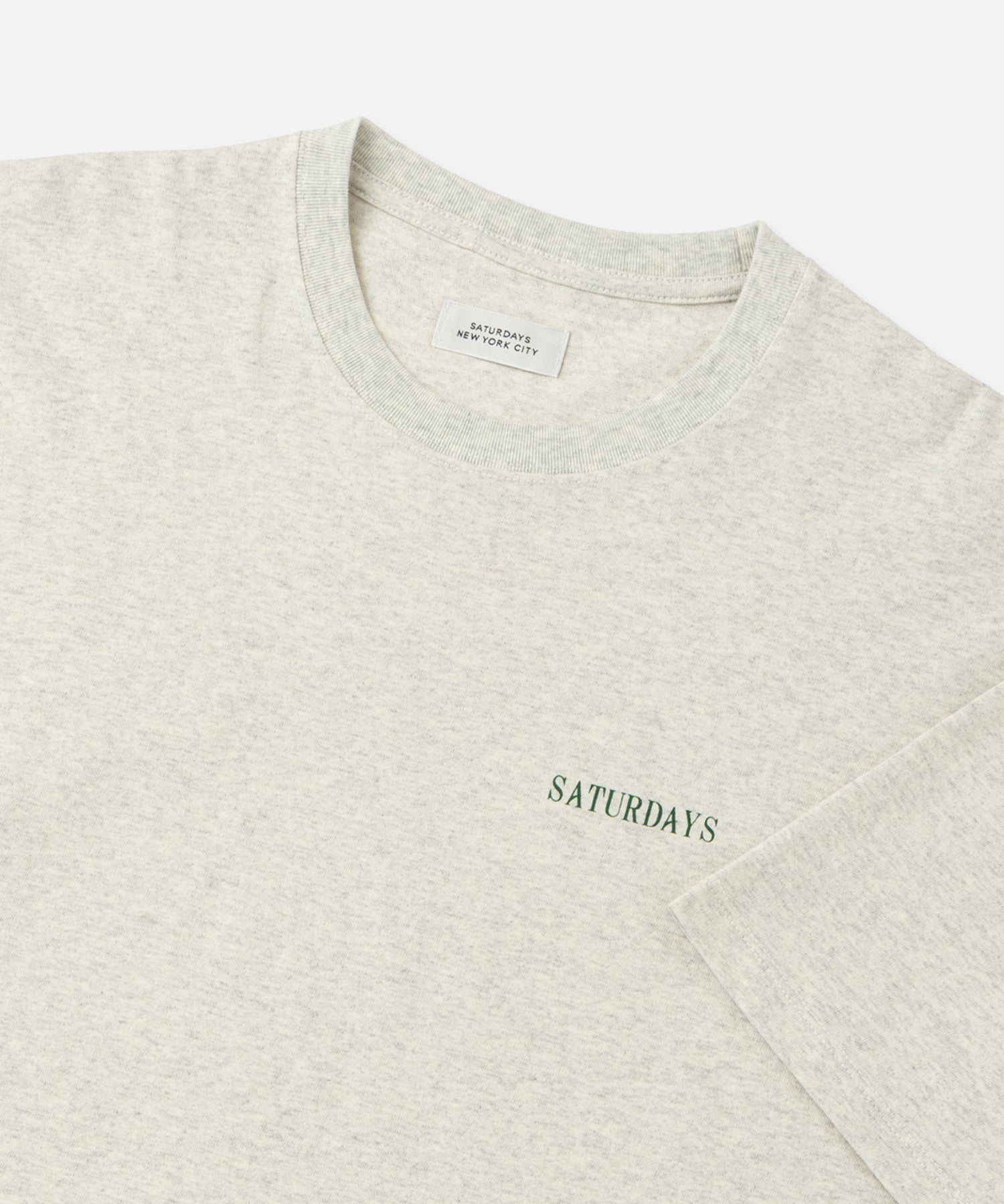 Saturdays NYC Vintage Sport Relaxed Short Sleeve Tee in Light Gray