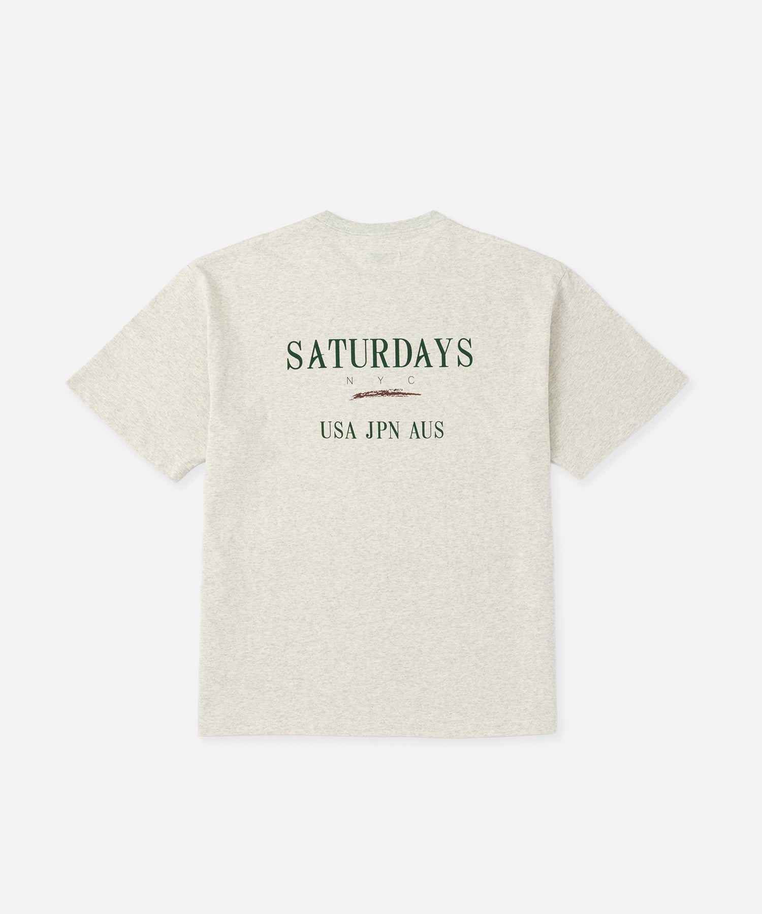Saturdays NYC Vintage Sport Relaxed Short Sleeve Tee in Light Gray