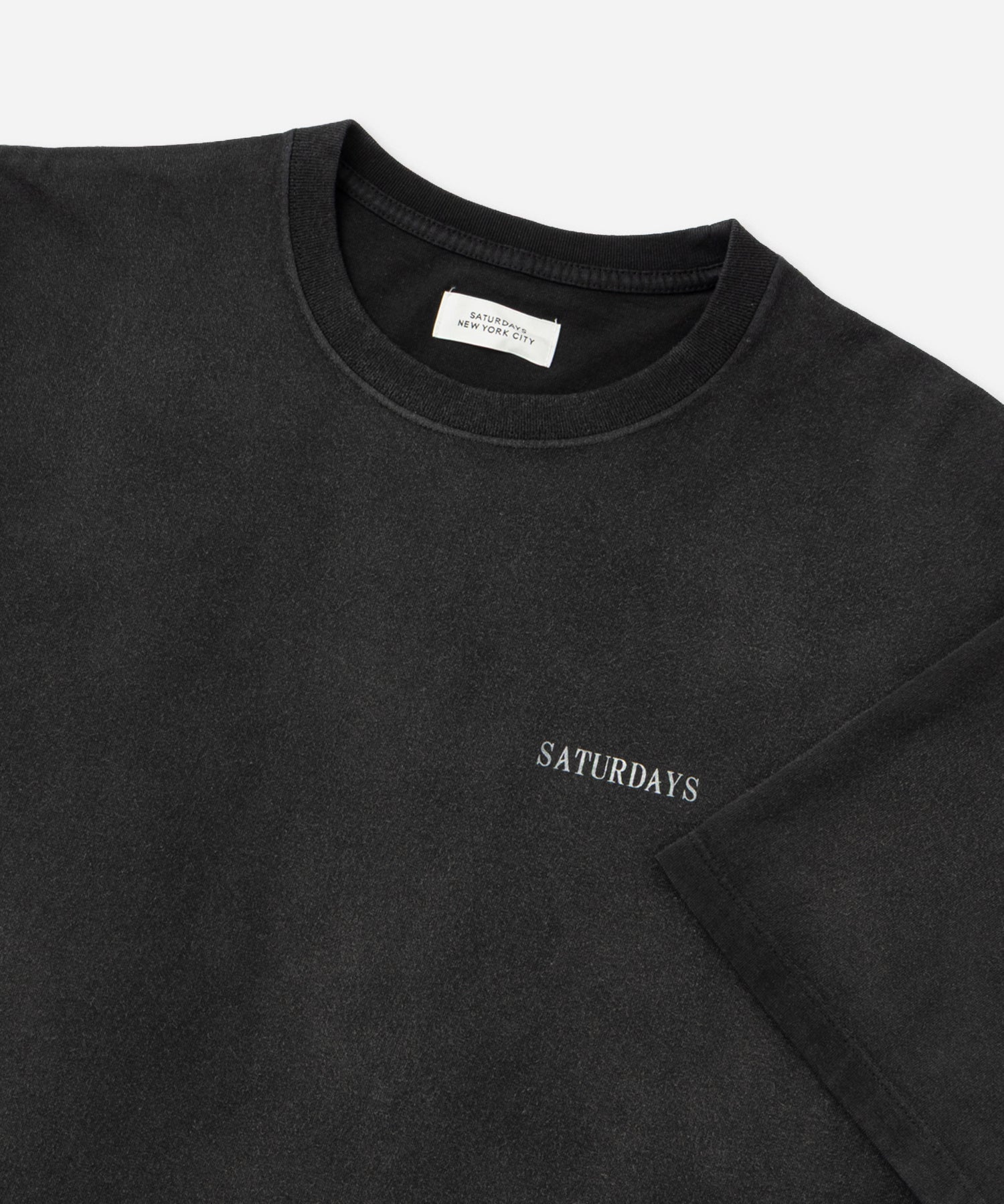 Saturdays NYC Vintage Sport Relaxed Short Sleeve Tee in Charcoal