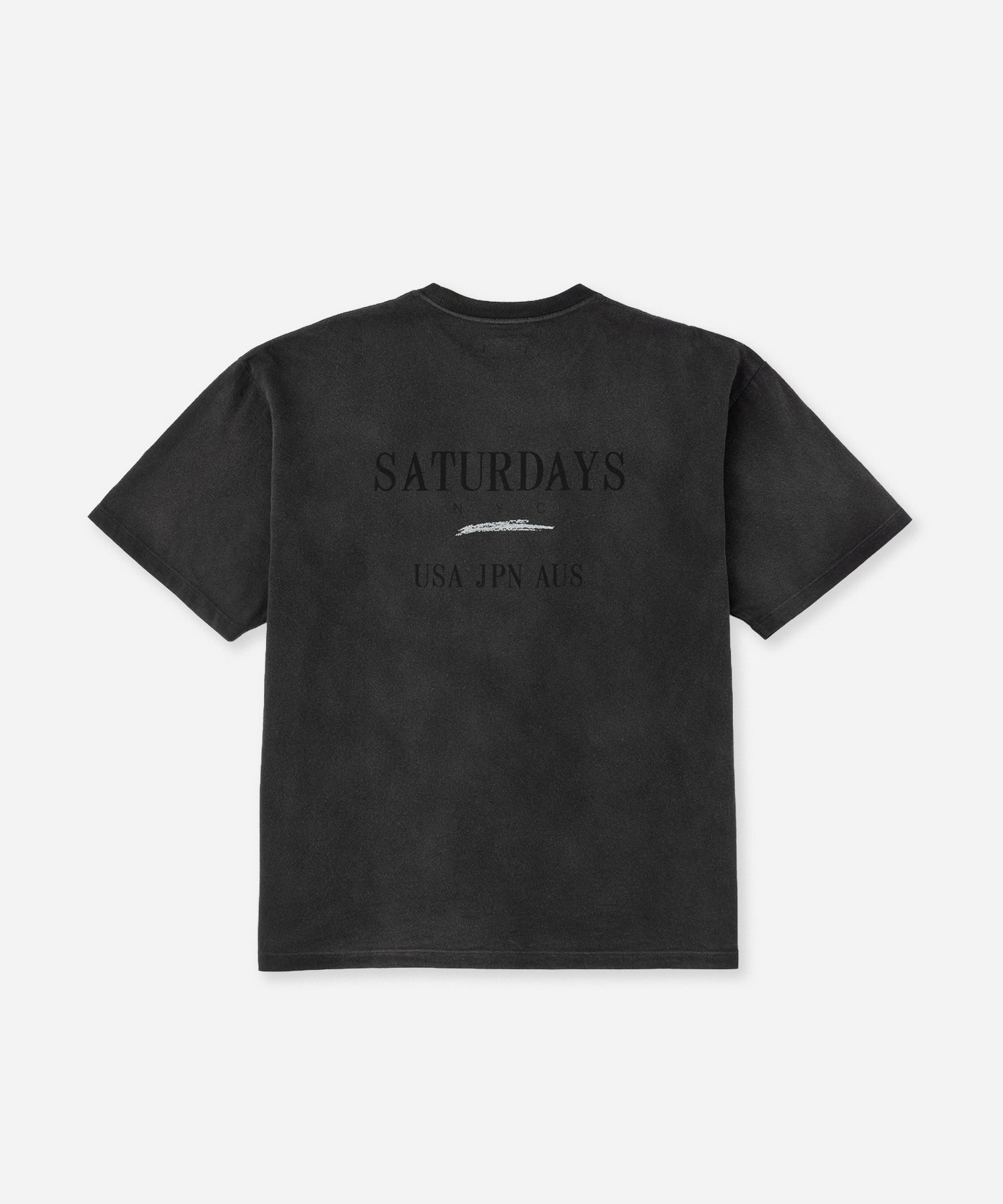Saturdays NYC Vintage Sport Relaxed Short Sleeve Tee in Charcoal