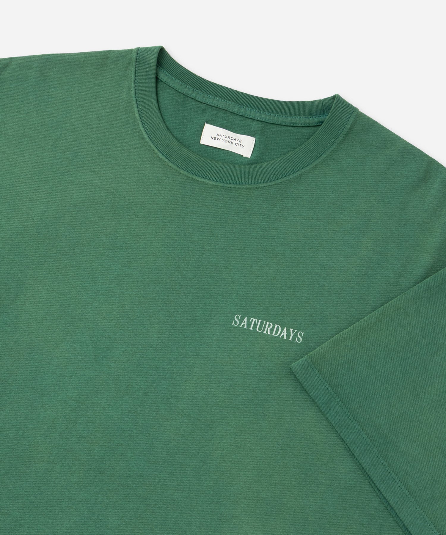 Saturdays NYC Vintage Sport Relaxed Short Sleeve Tee in Green