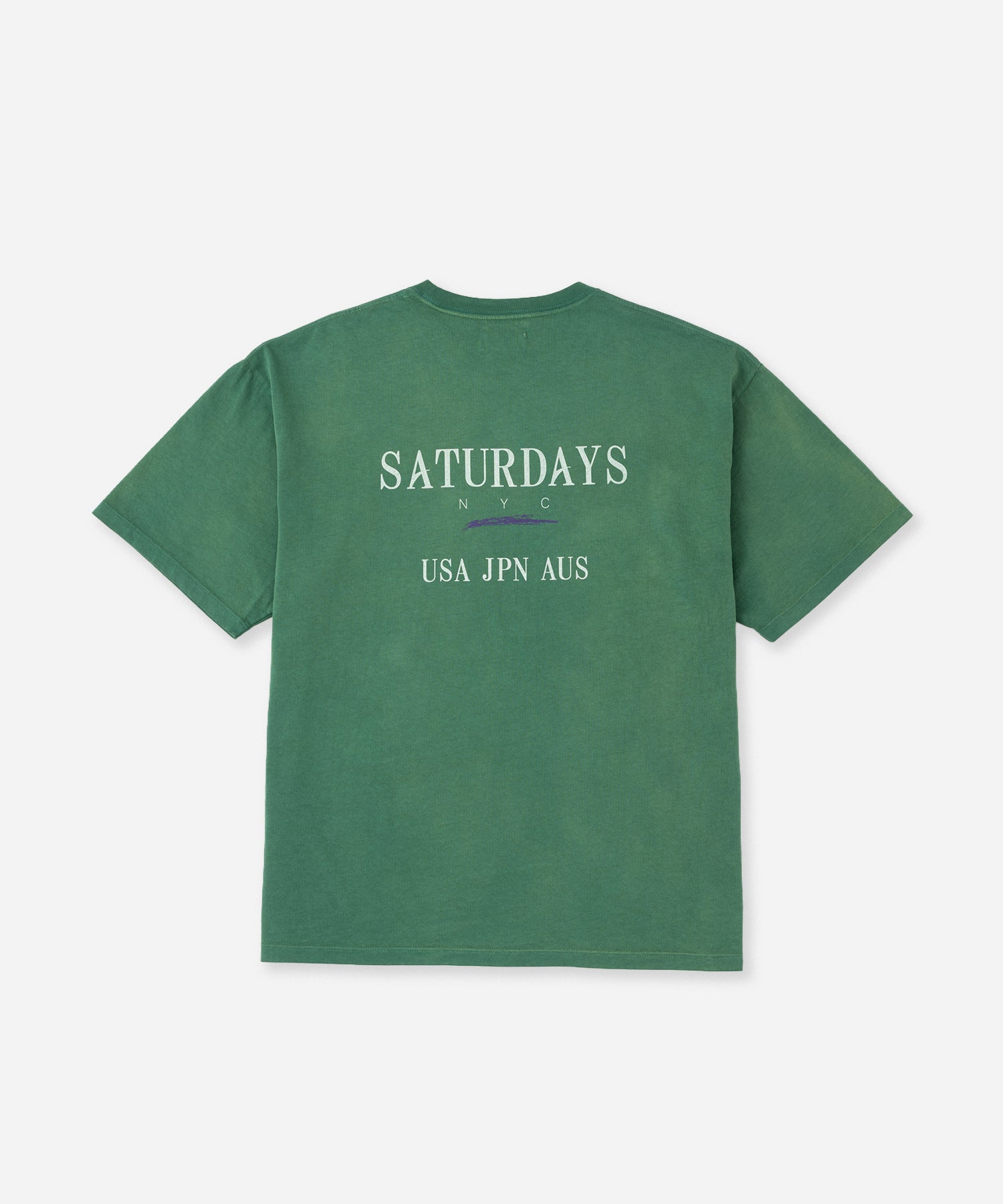 Saturdays NYC Vintage Sport Relaxed Short Sleeve Tee in Green