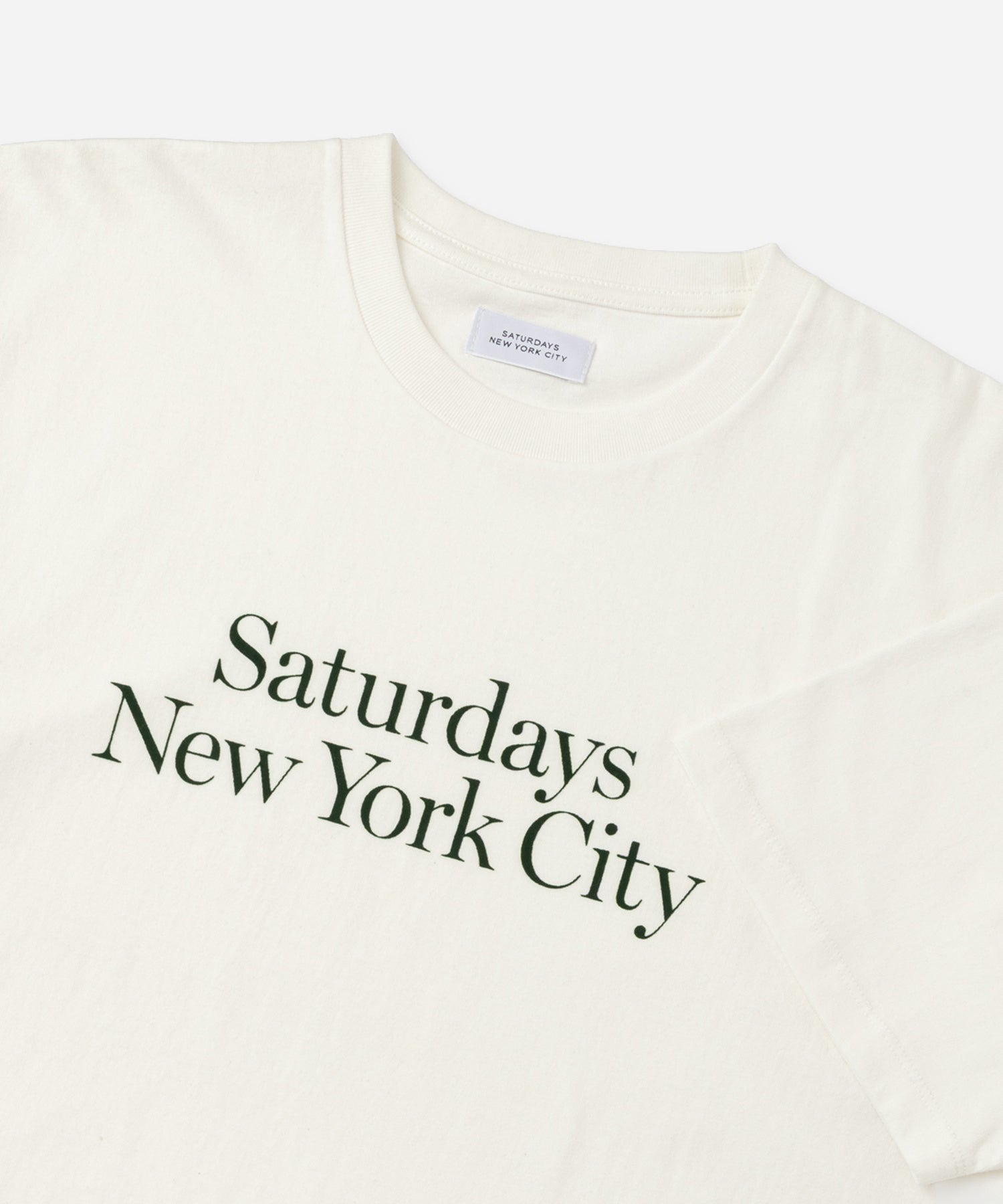 Saturdays NYC Miller Standard Short Sleeve Tee in Off White