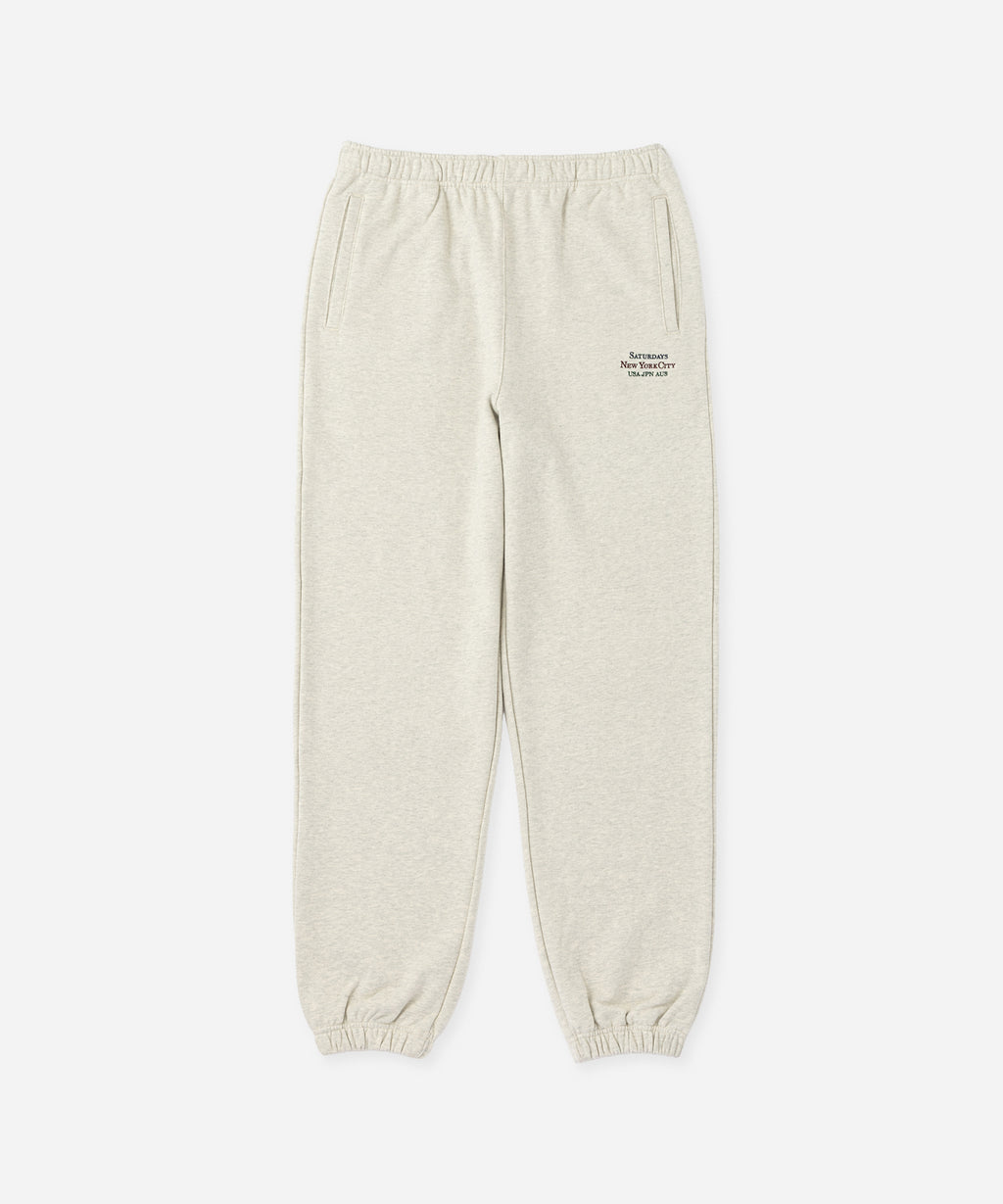 Saturdays NYC Abrams Sweatpant in Light Gray