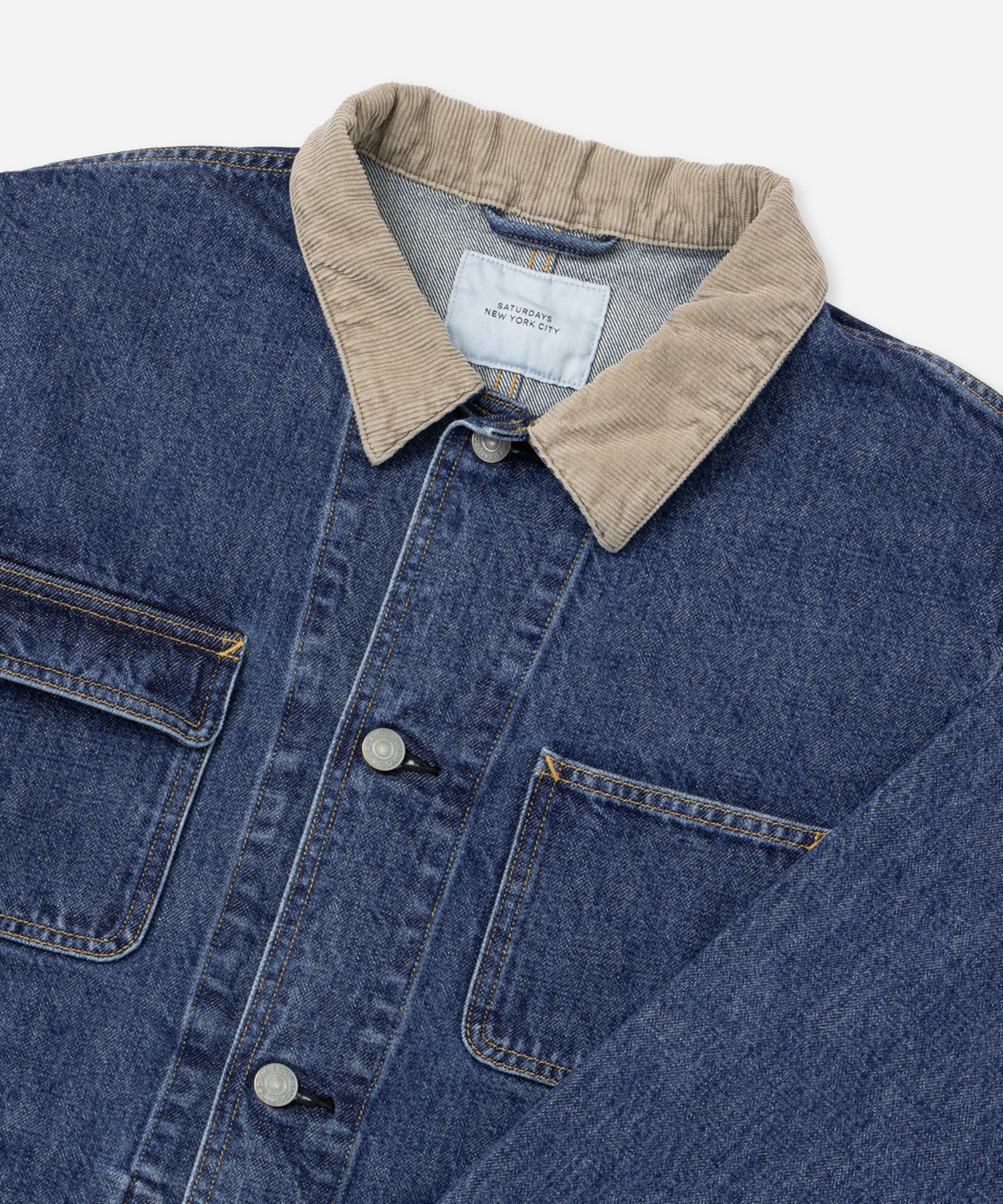 Saturdays NYC Antoine Coverall Jacket in Blue