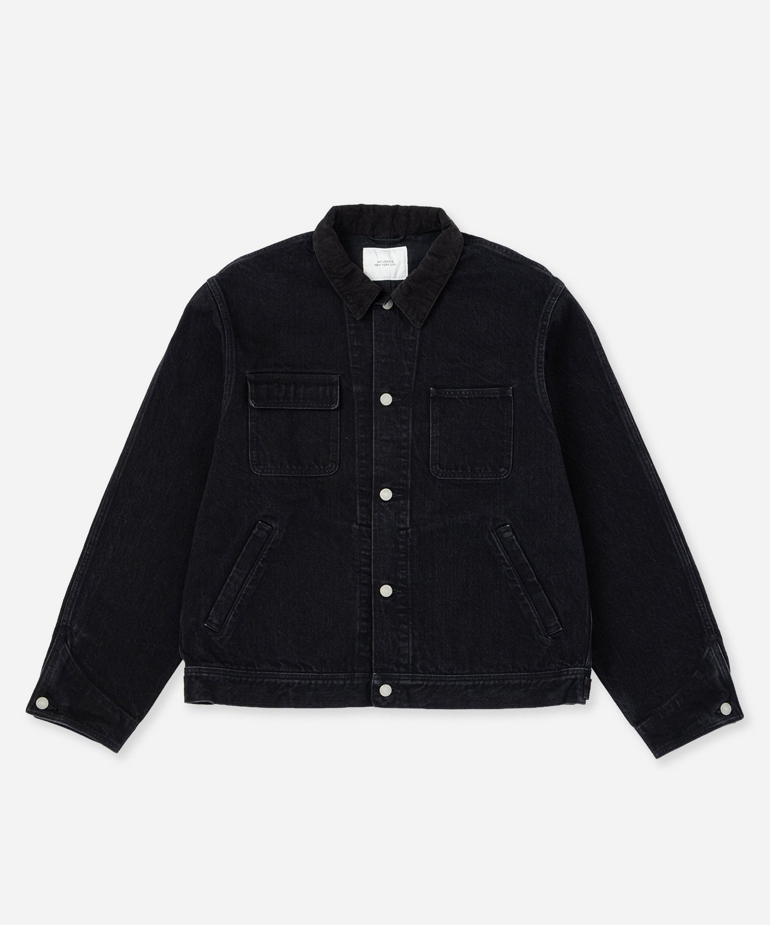 Saturdays NYC Antoine Coverall Jacket in Black