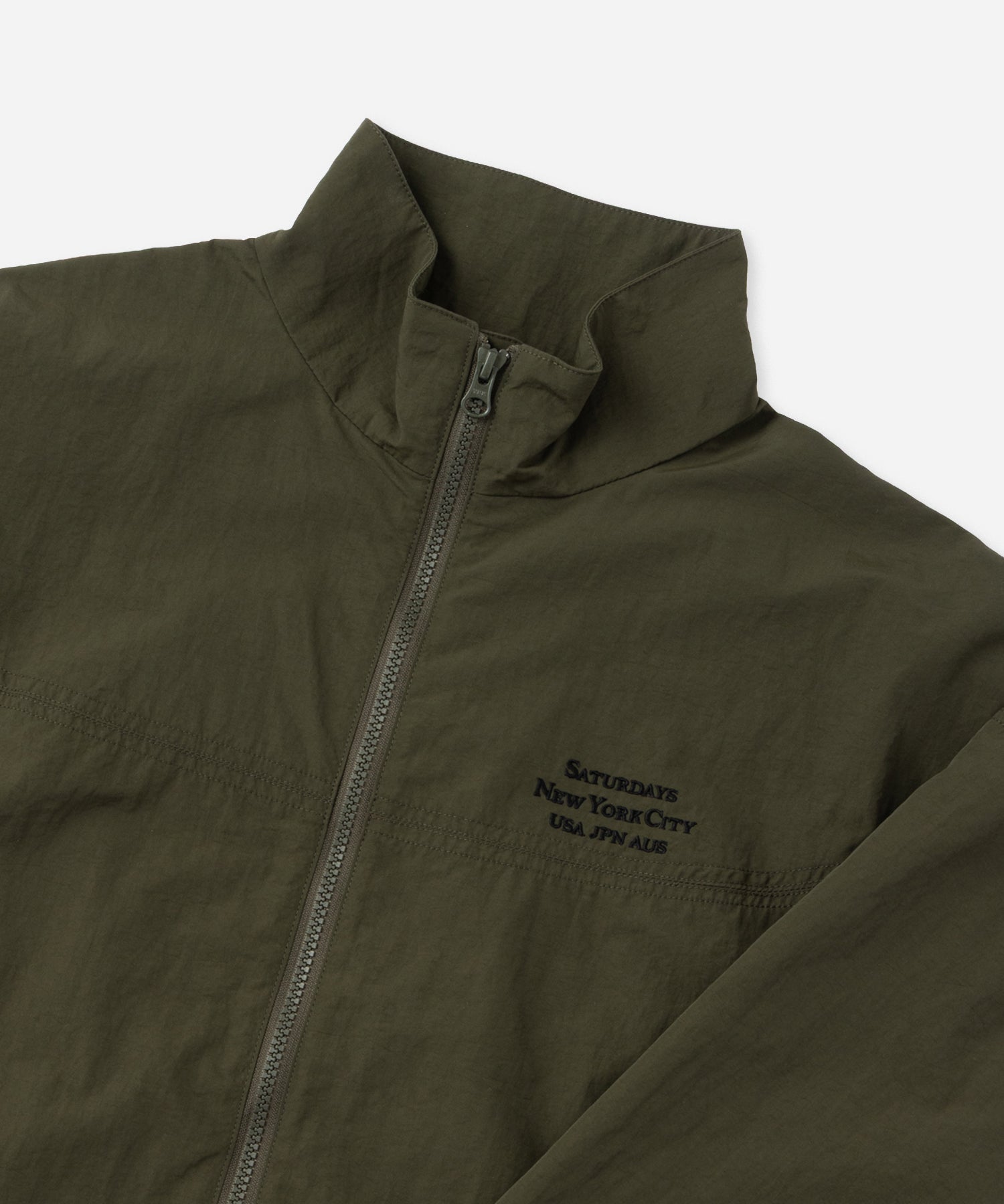 Saturdays NYC Everett International Training Jacket in Olive Green