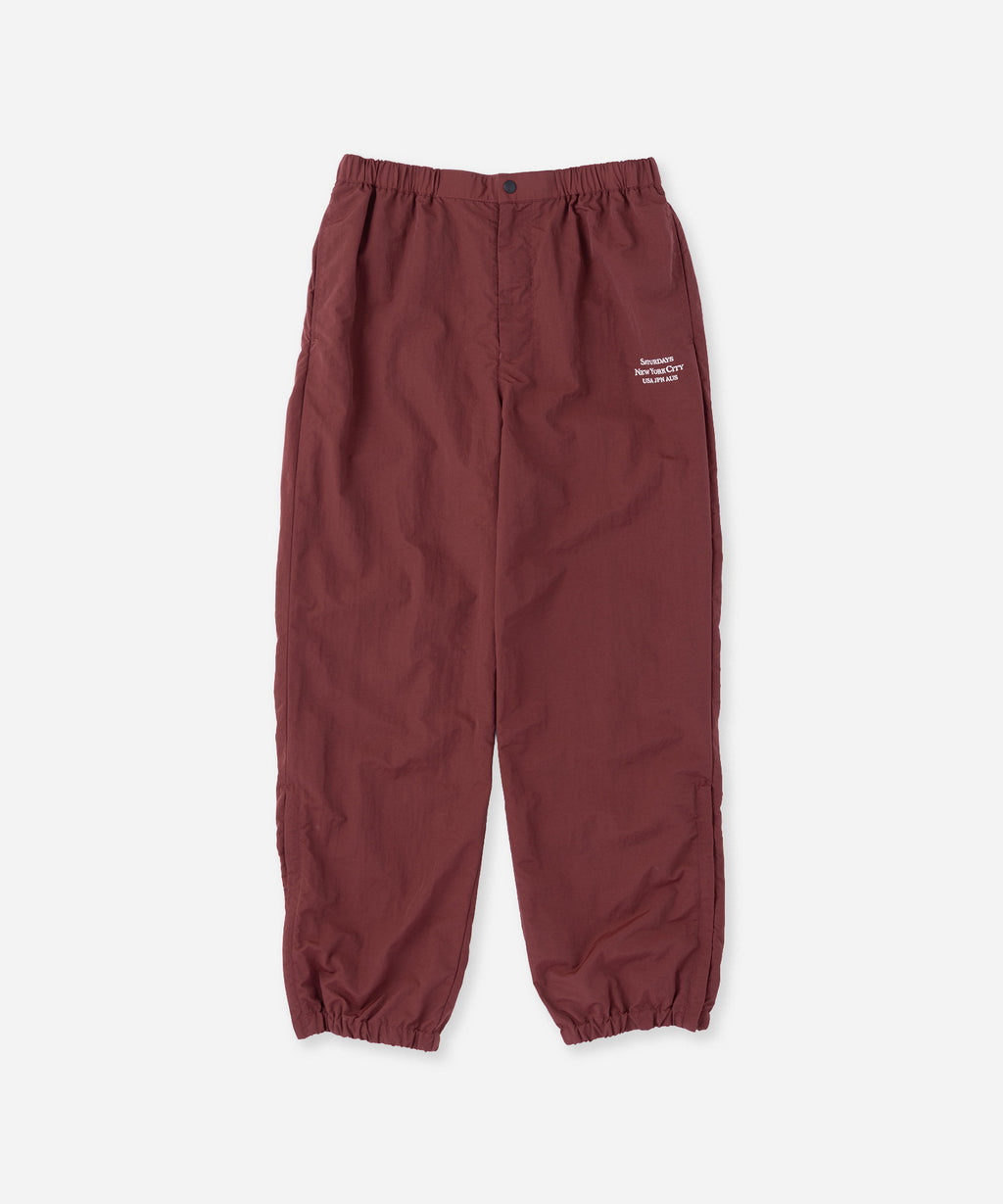 Saturdays NYC Gino International Training Pant in Burgundy