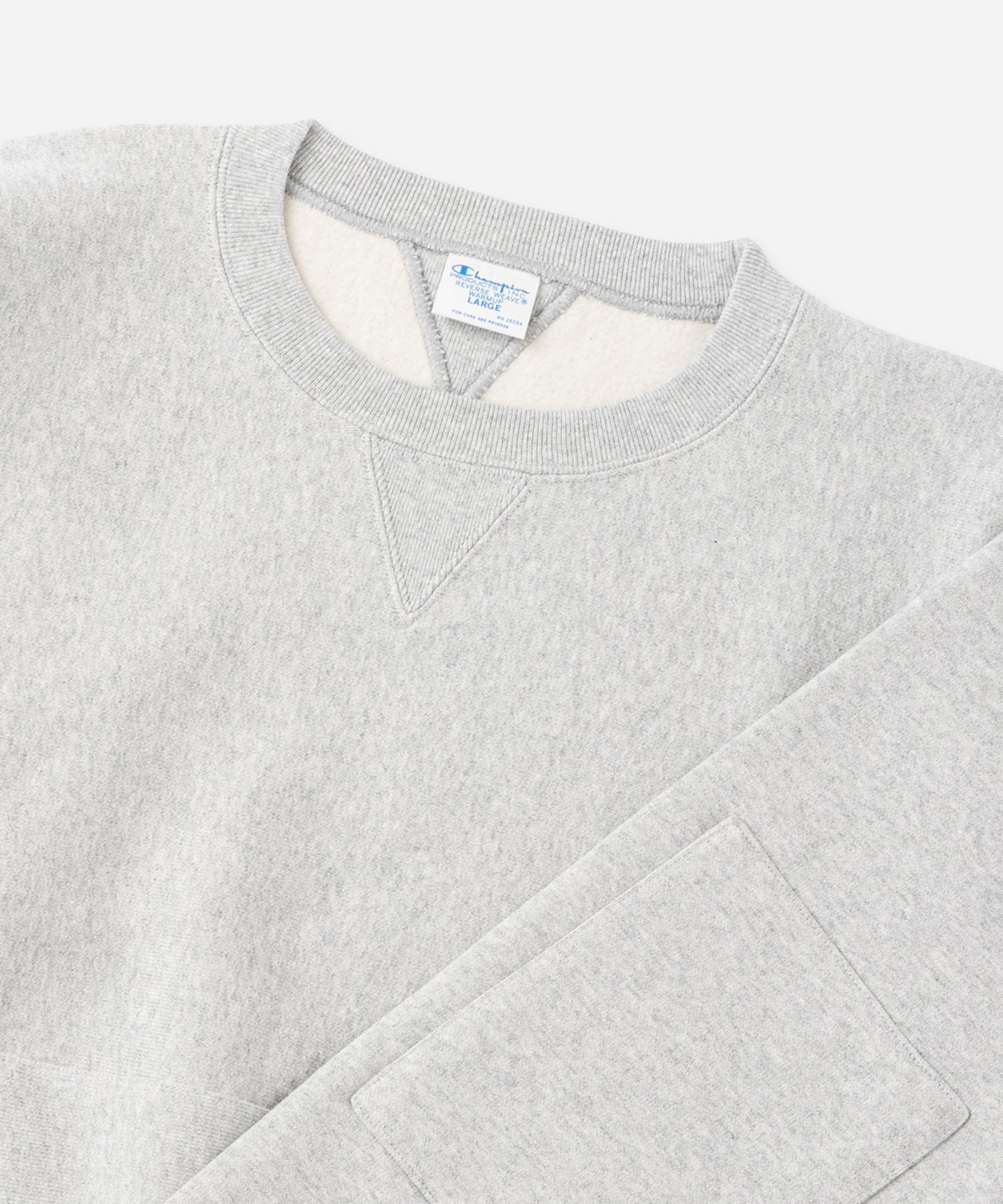 Champion for Saturdays Crewneck Sweatshirt in Gray