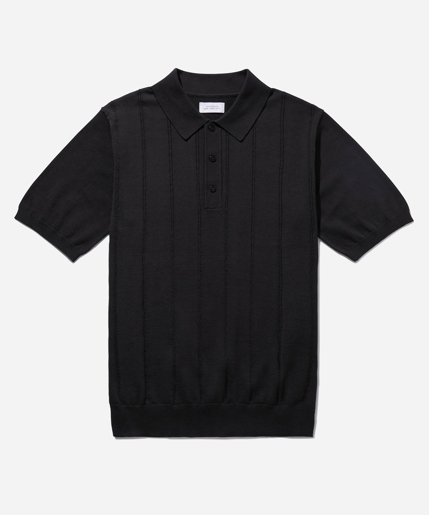 Jahmad Mini Cable Knit Polo Saturdays NYC