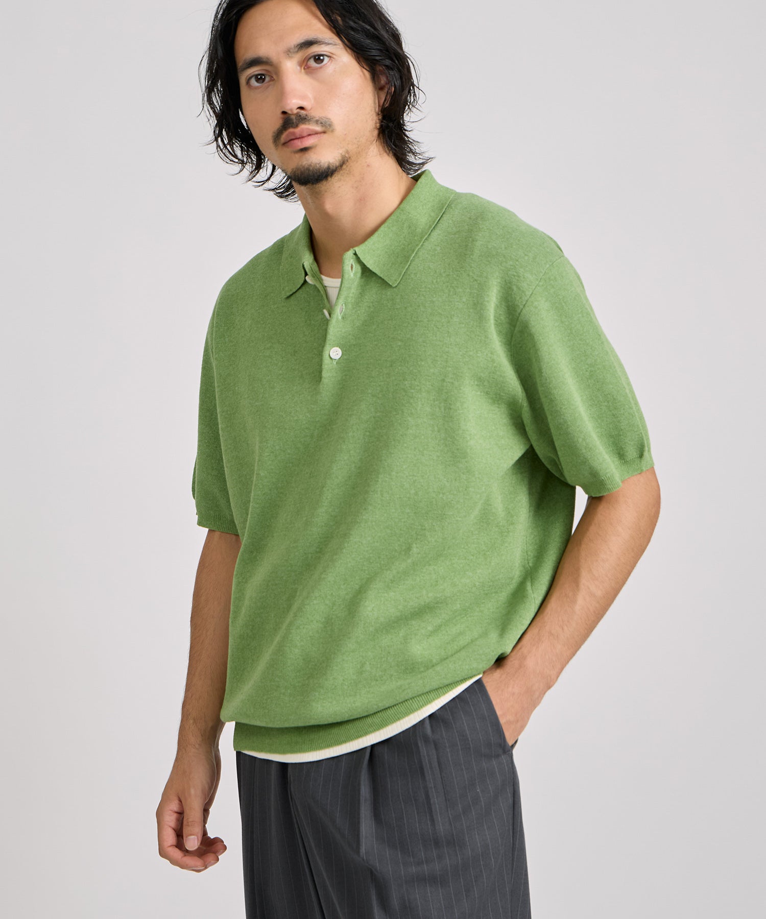 Jahmad Linen Knit Polo | Saturdays NYC