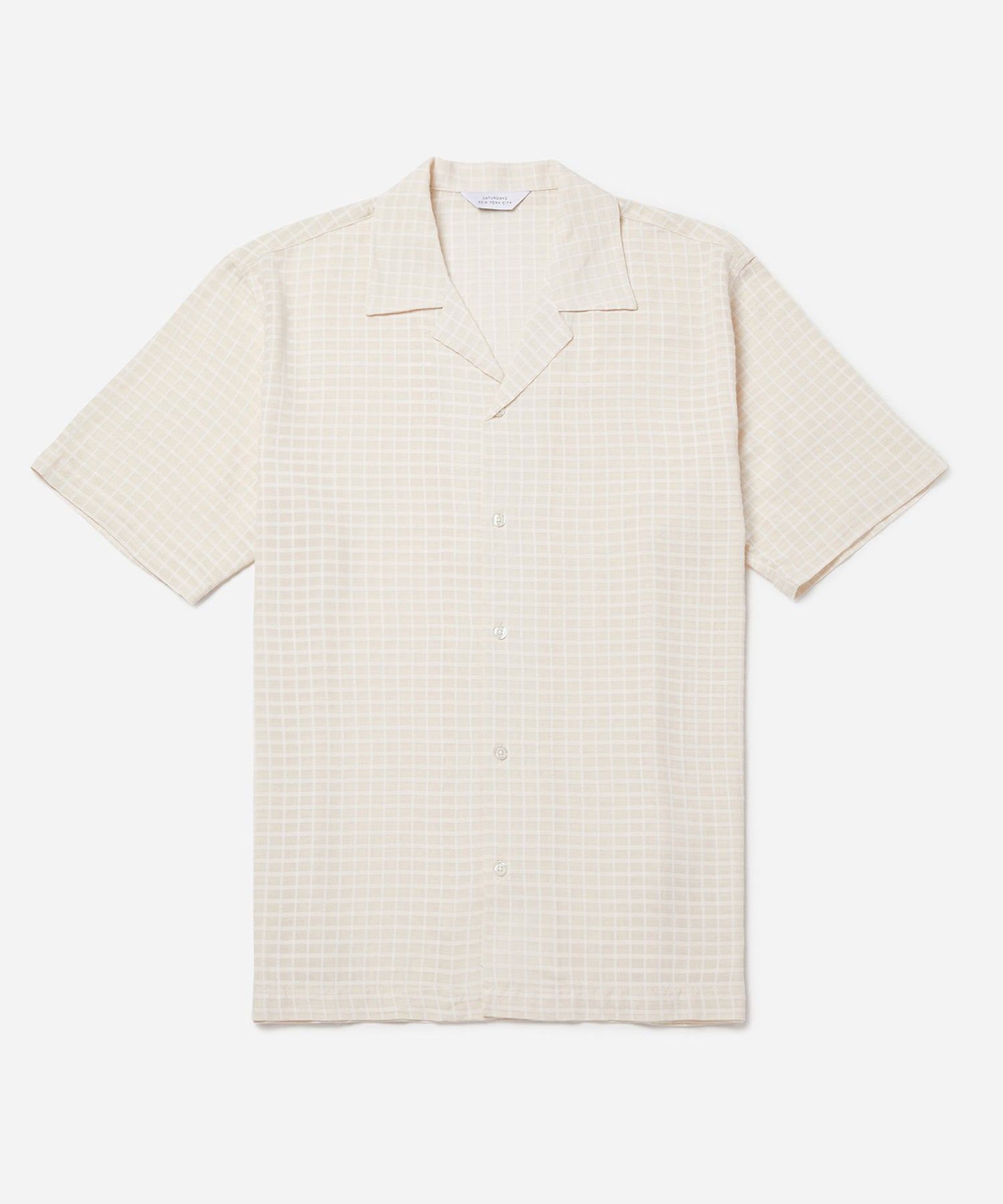 Canty Sheer Check SS Shirt | Saturdays NYC Canty Sheer Check SS Shirt | Saturdays NYC