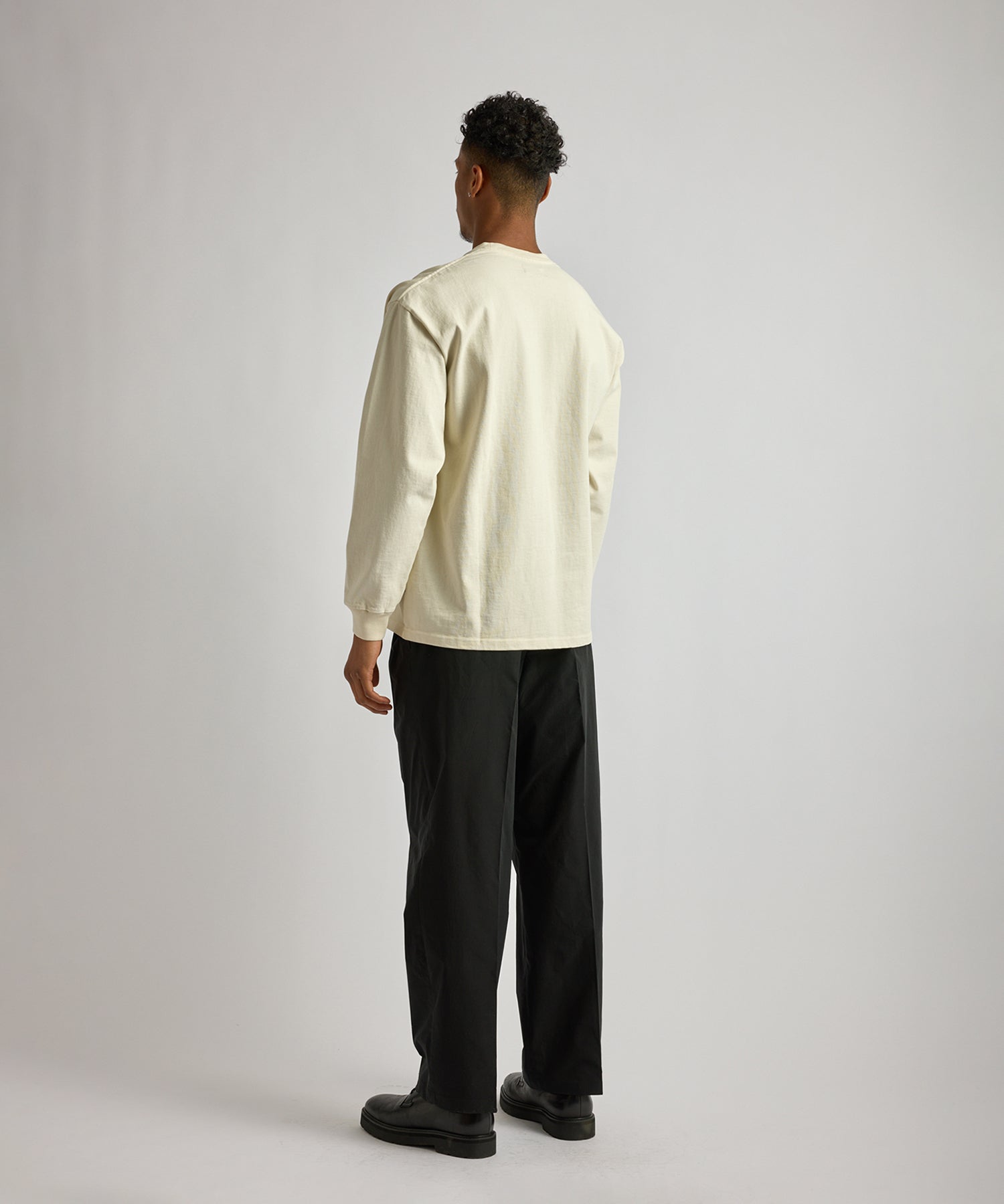 Saturdays NYC Max Weight Pigment Dyed Tee in Ivory