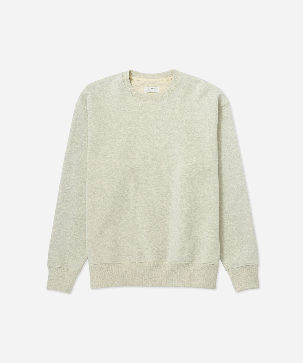 Saturdays NYC Bowery International Crew Sweatshirt in Light Gray